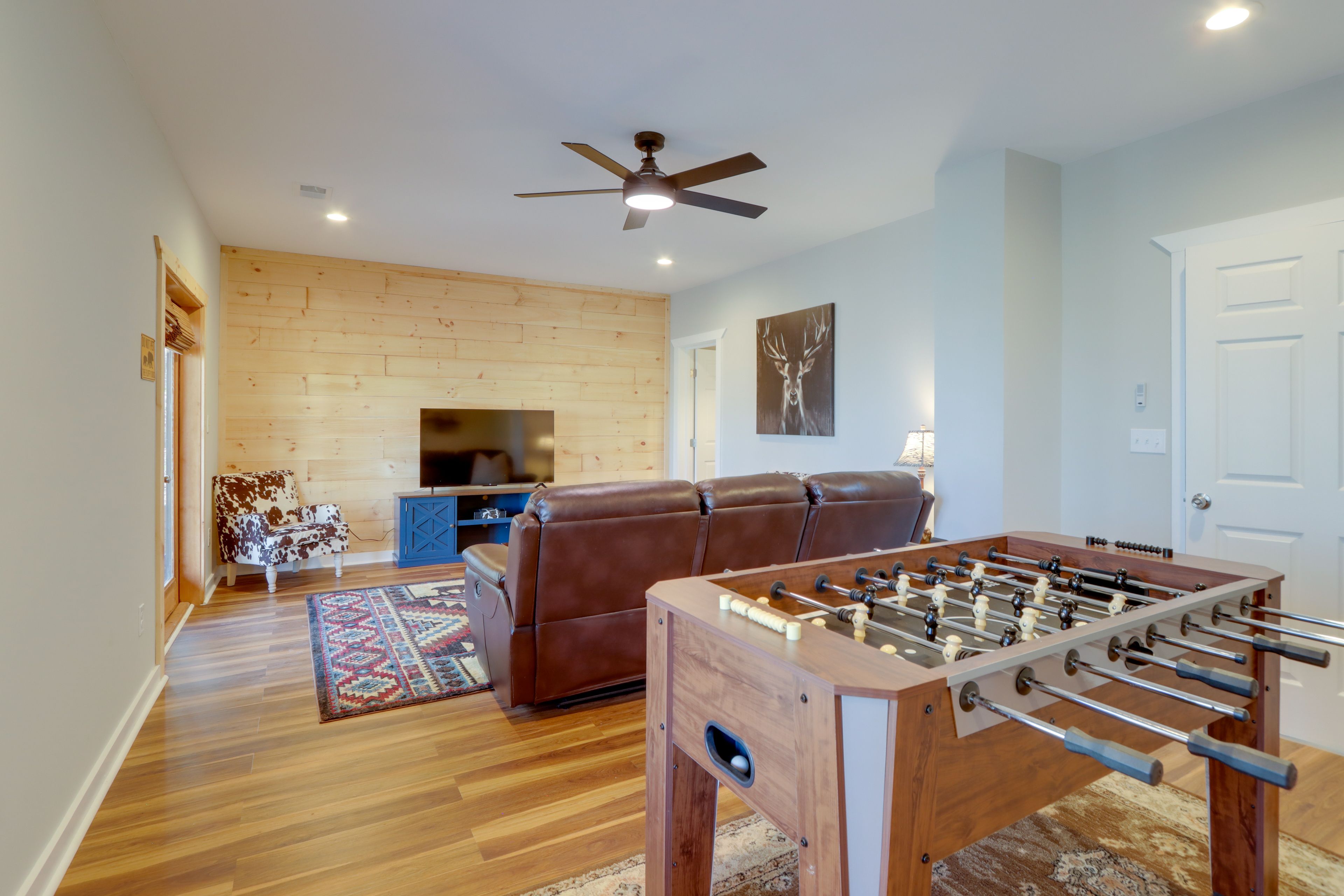 Lower Living Area | Smart TV | Basement Level