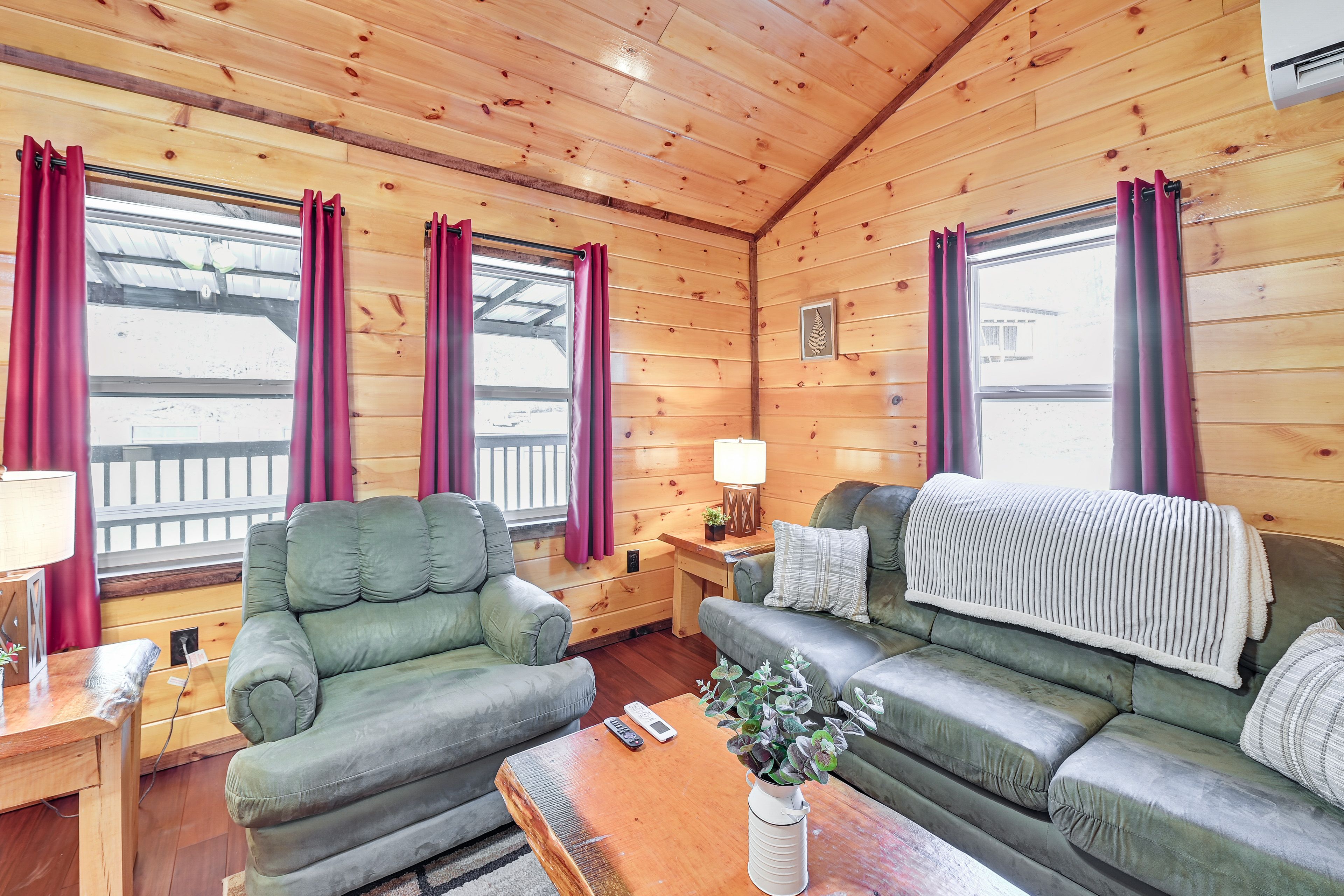 Living Room | Smart TV | Central Air Conditioning | Single-Story Home