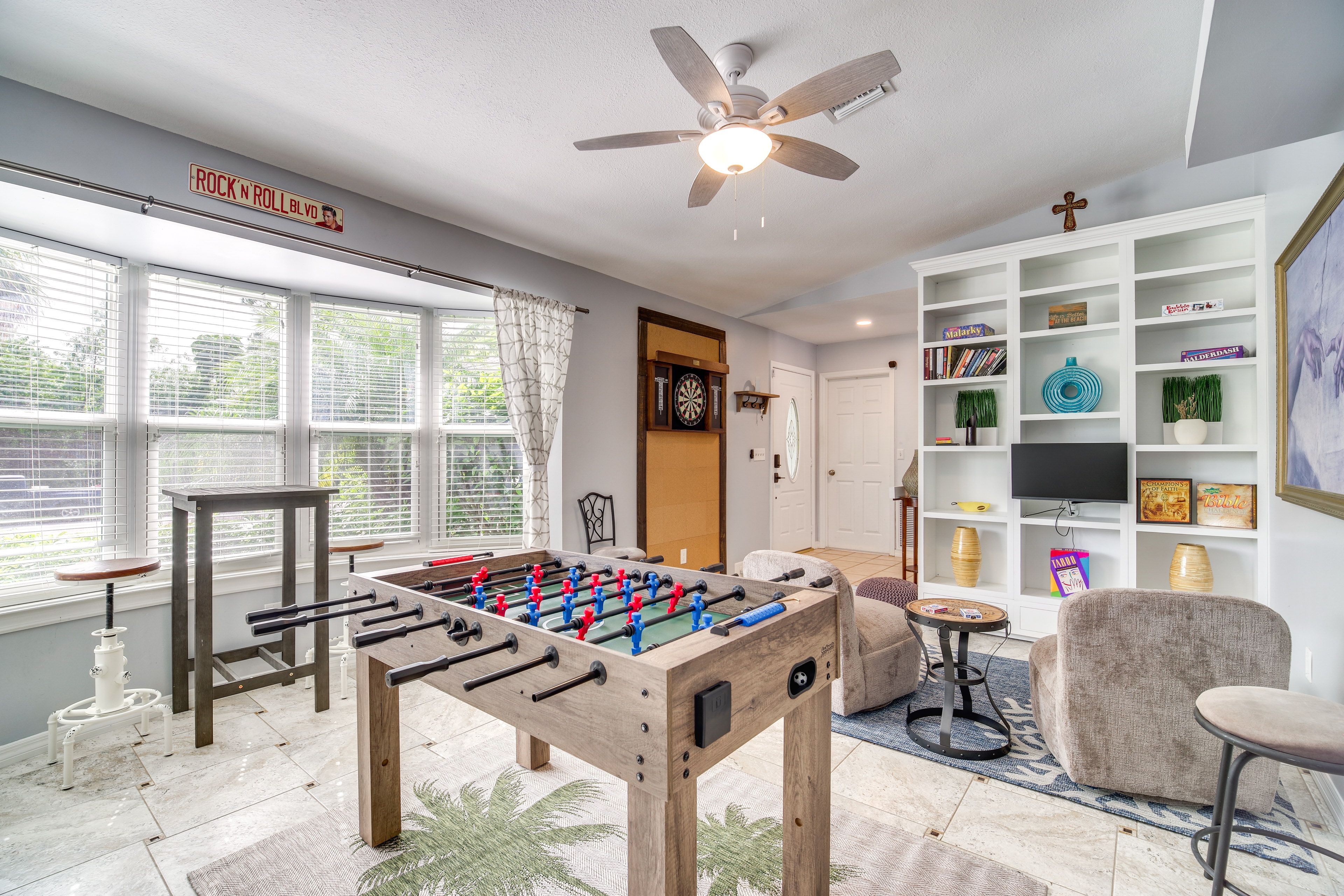 Game Room | Foosball | Shuffleboard Table | Board Games | Dartboard