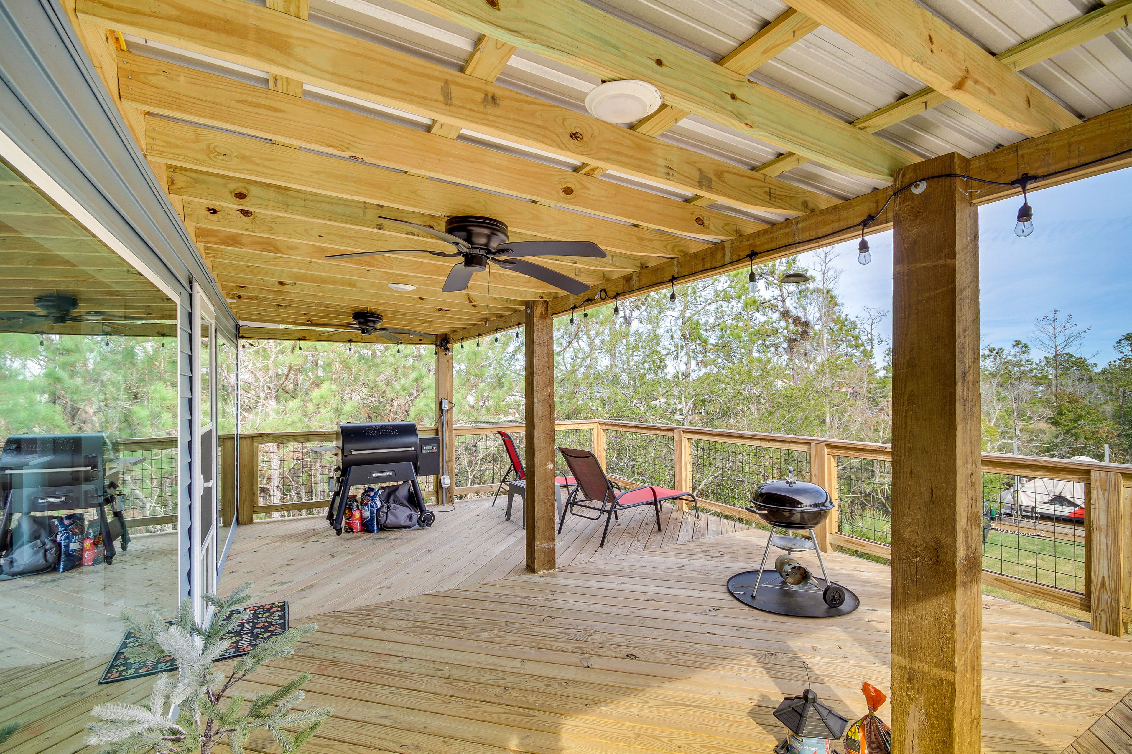 Private Deck | Gas & Charcoal Grills | Water View