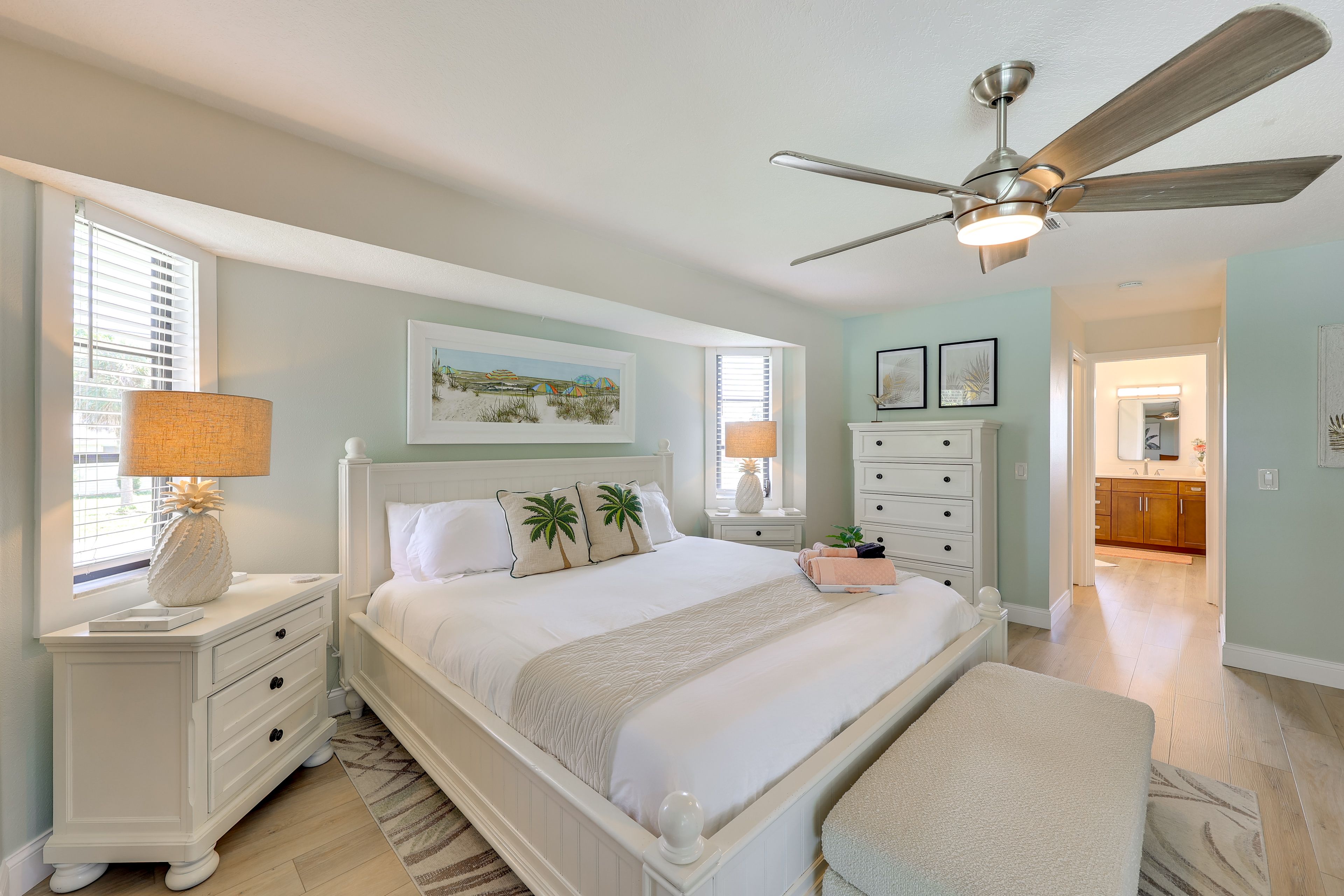 Bedroom 1 | King Bed | En-Suite Bathroom | Patio Access