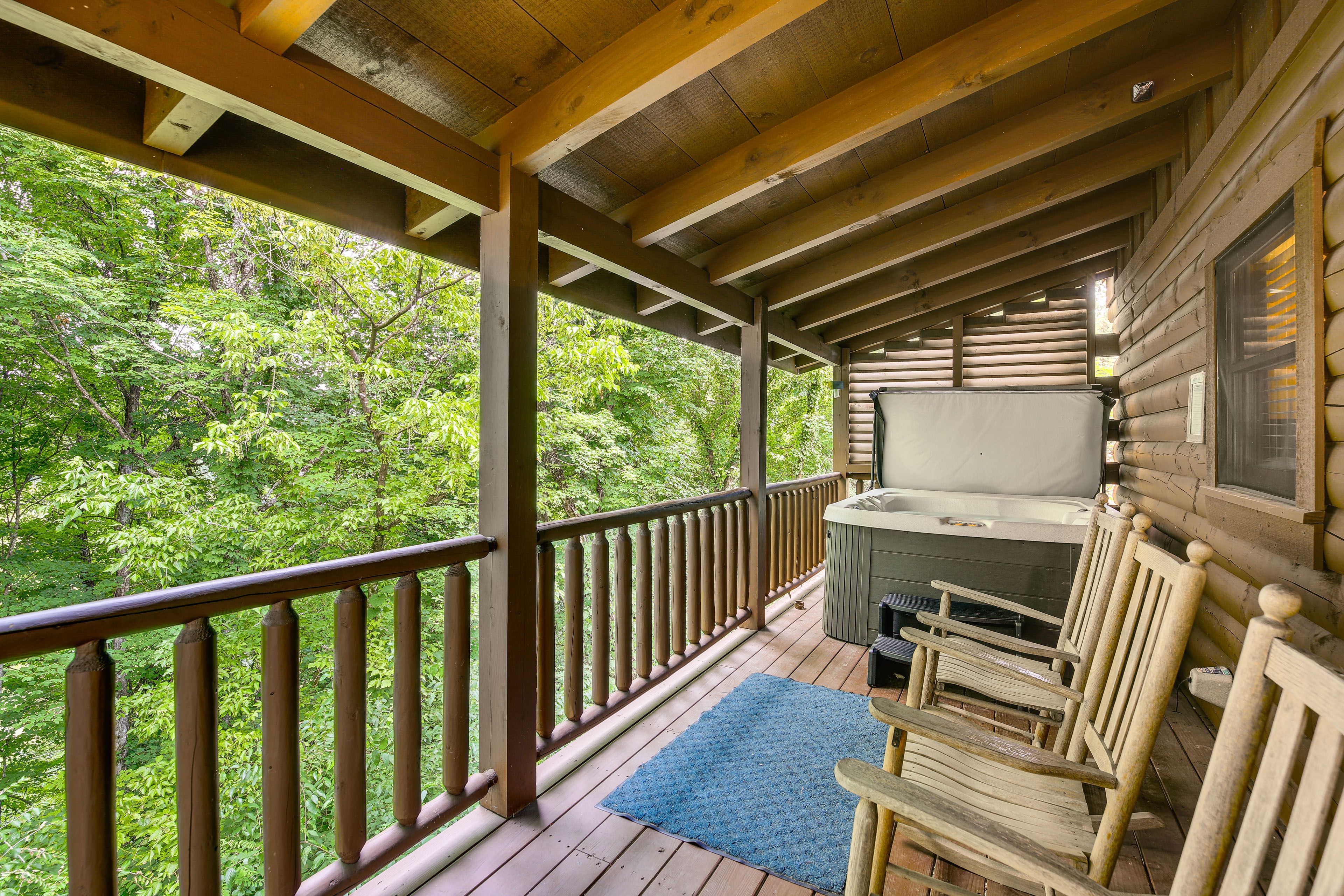 Private Deck | 2-Story Home | Community Pool Access