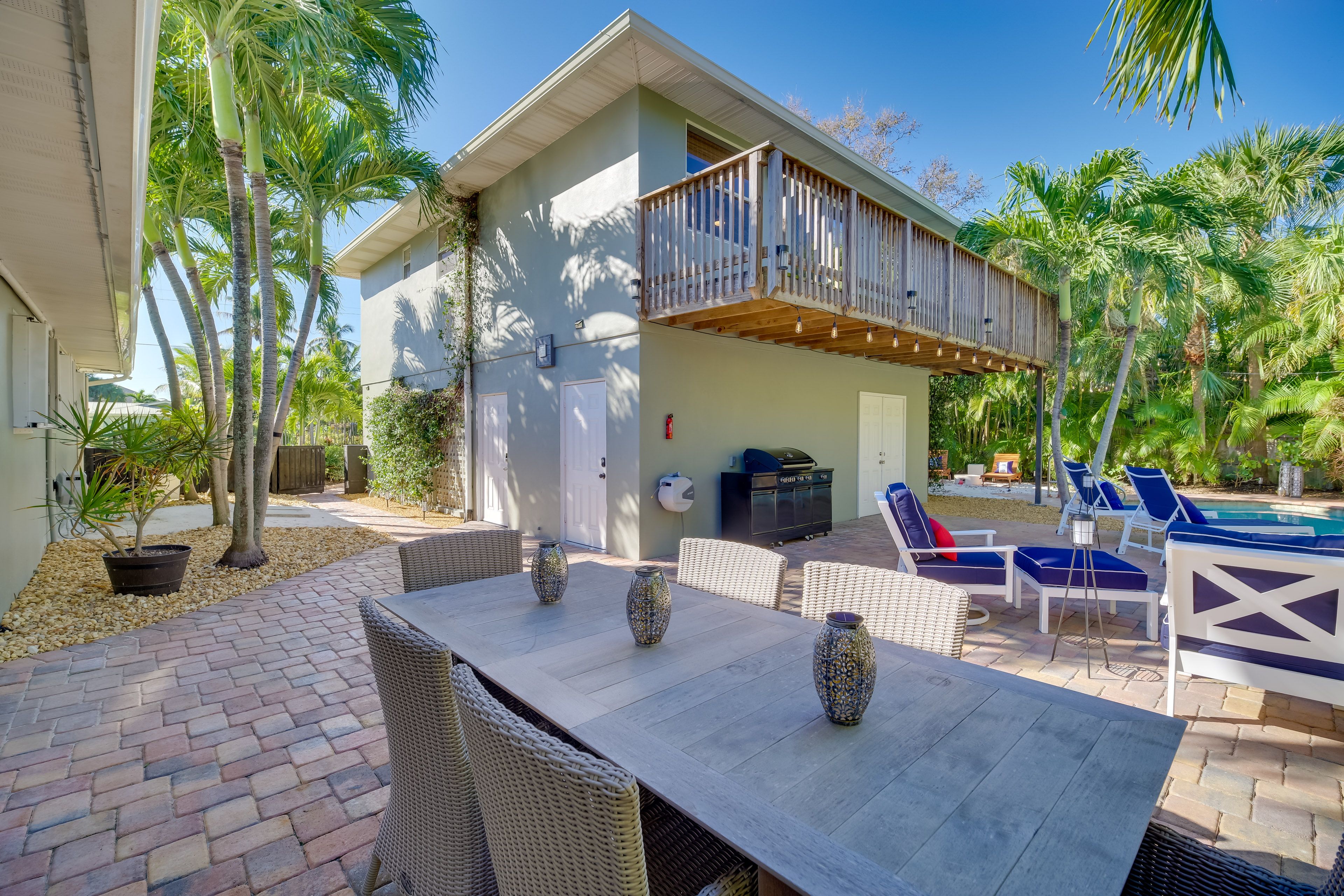 Shared Patio | Dining Space | Lounge Area | Gas Grill