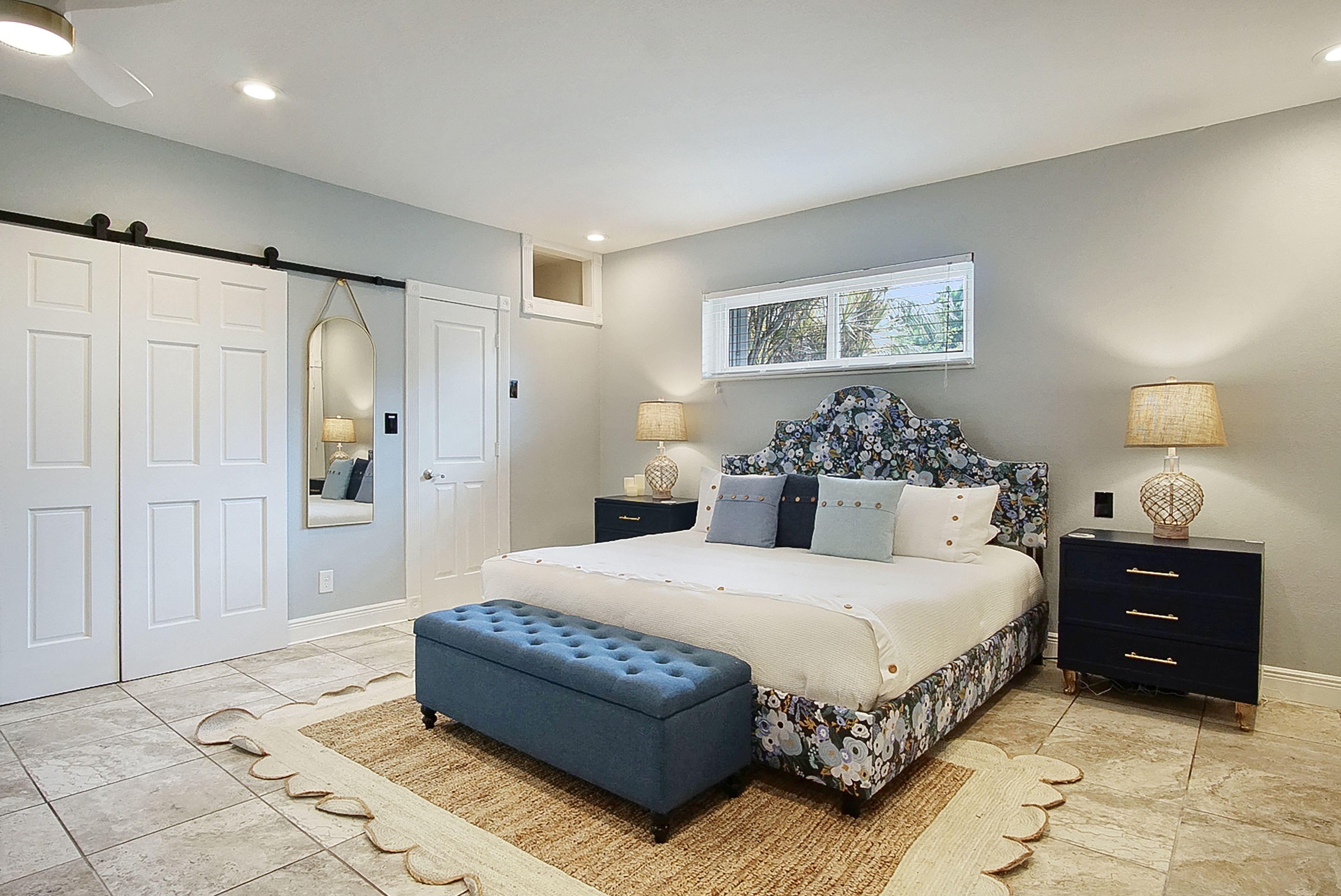 Bedroom 1 | King Bed | Queen Sleeper Sofa | Linens Provided | En-Suite Bathroom