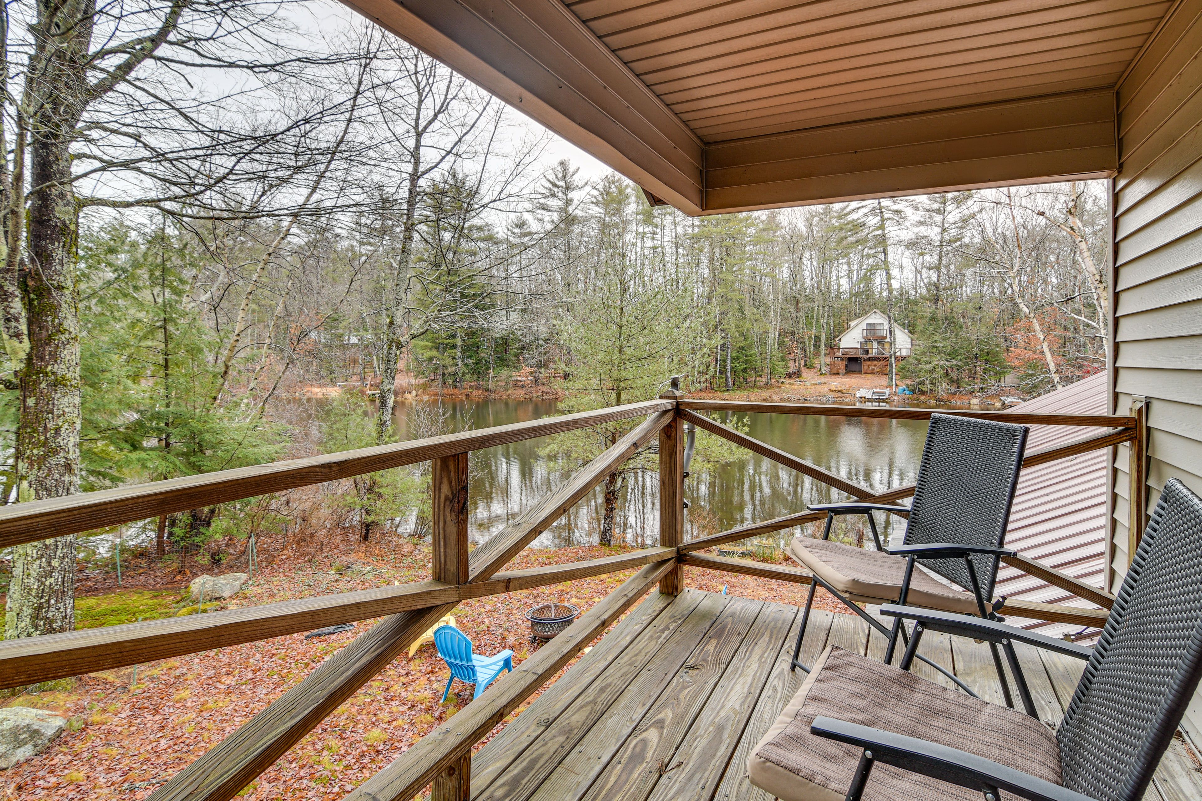 Covered Balcony | Lakefront Views