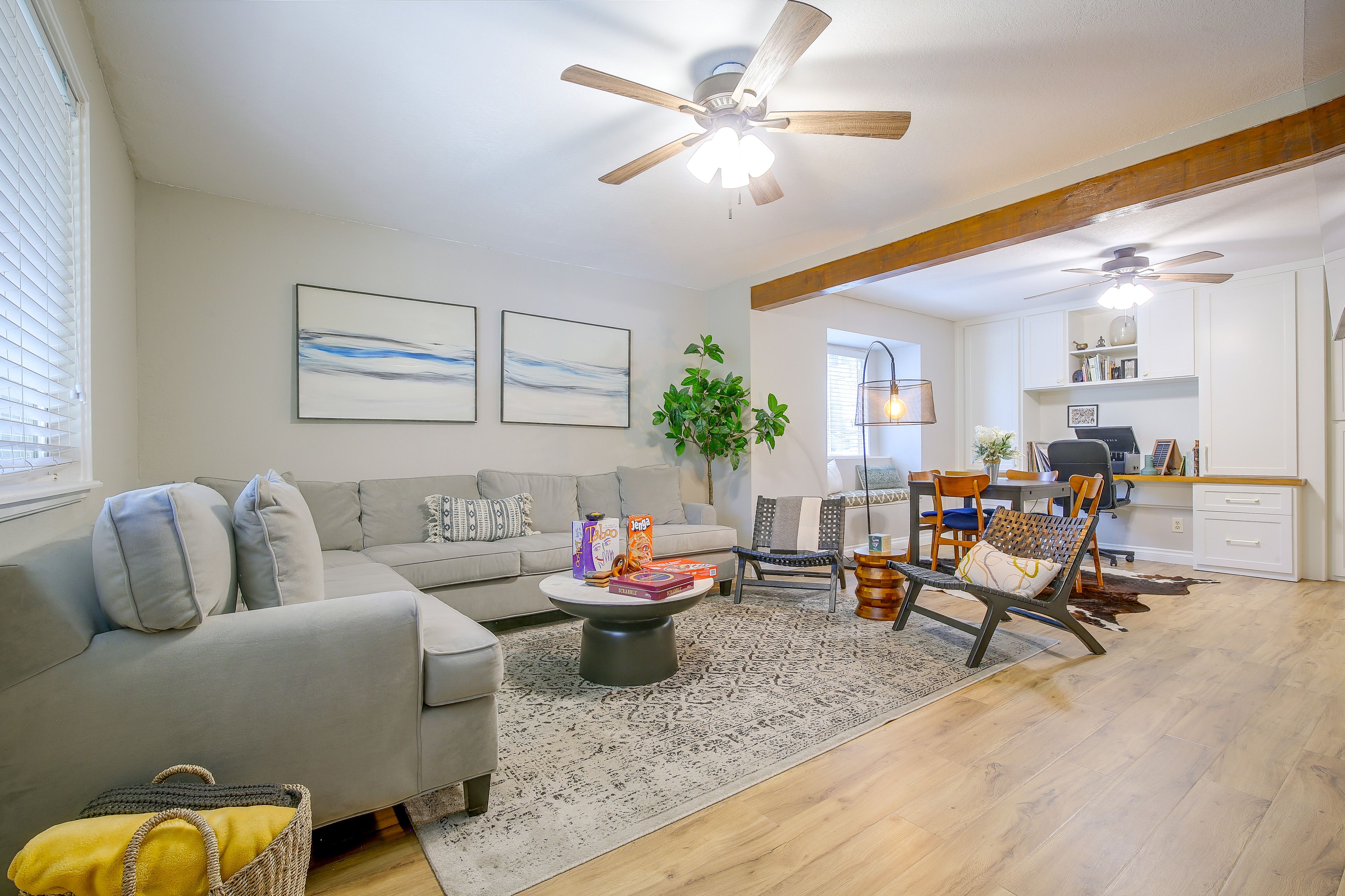 Family Room | Smart TV | Electric Fireplace