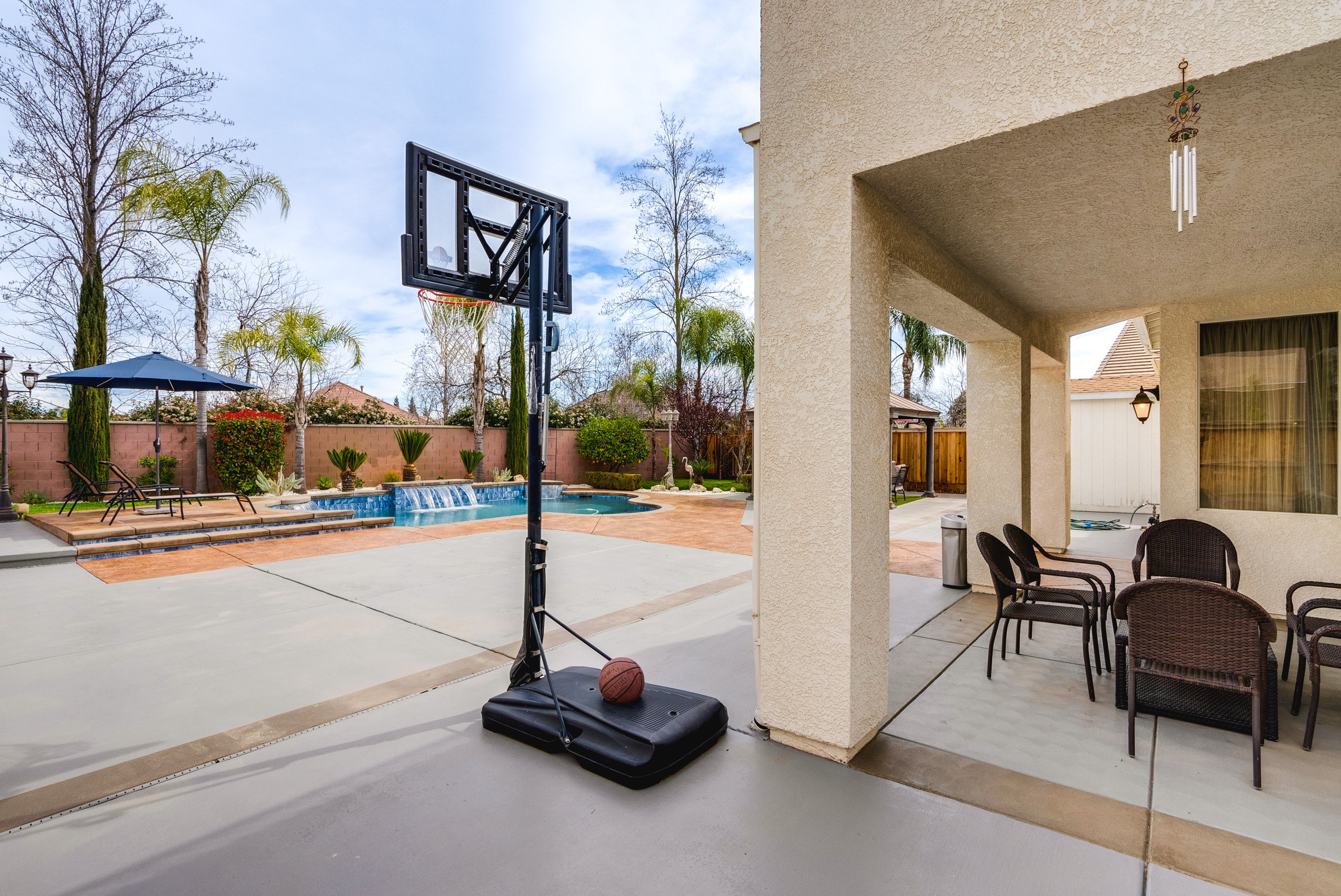 House Exterior | Furnished Patio | Basketball Hoop | Gas Grill