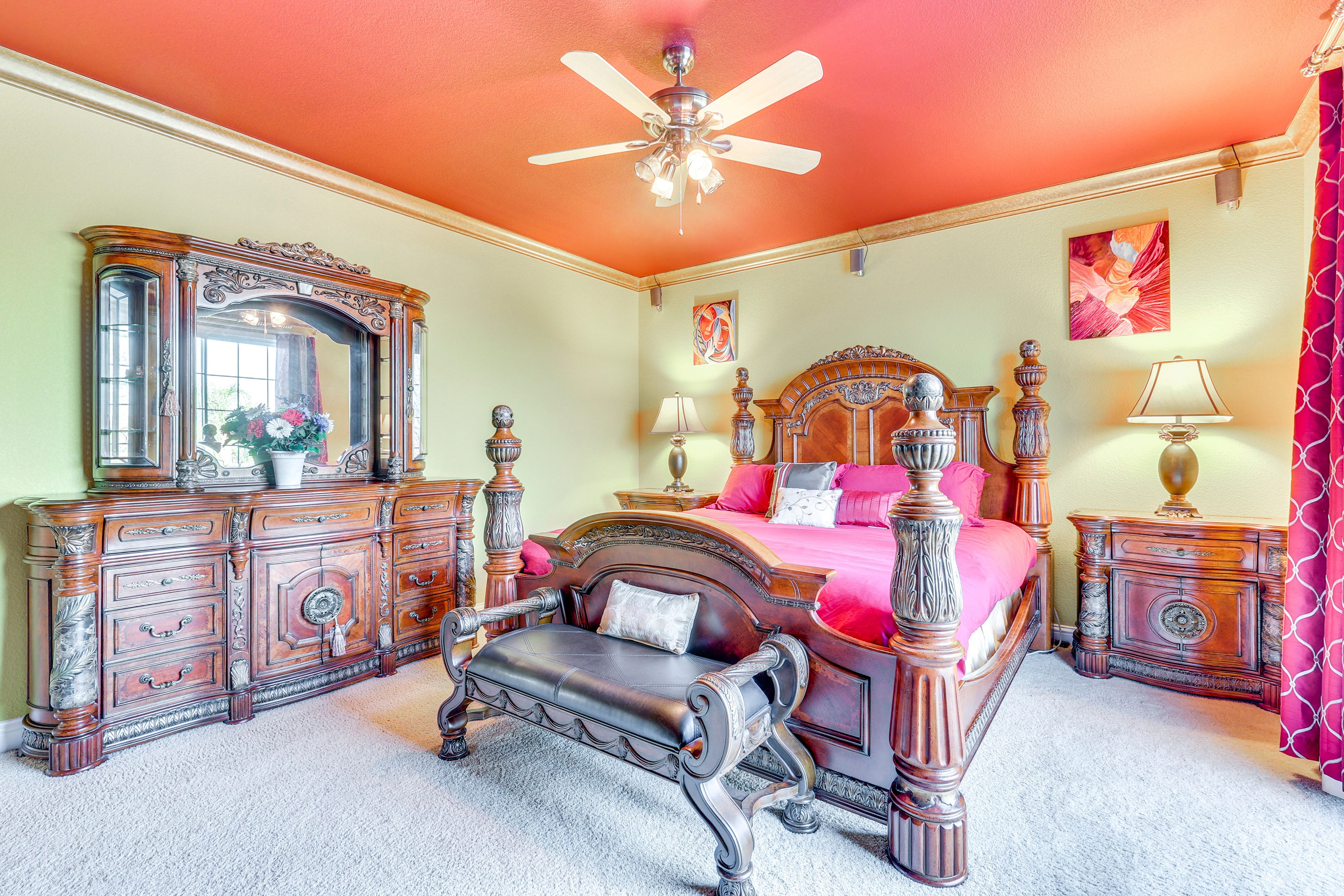 Bedroom 1 | California King Bed | Balcony Access | 2nd Floor
