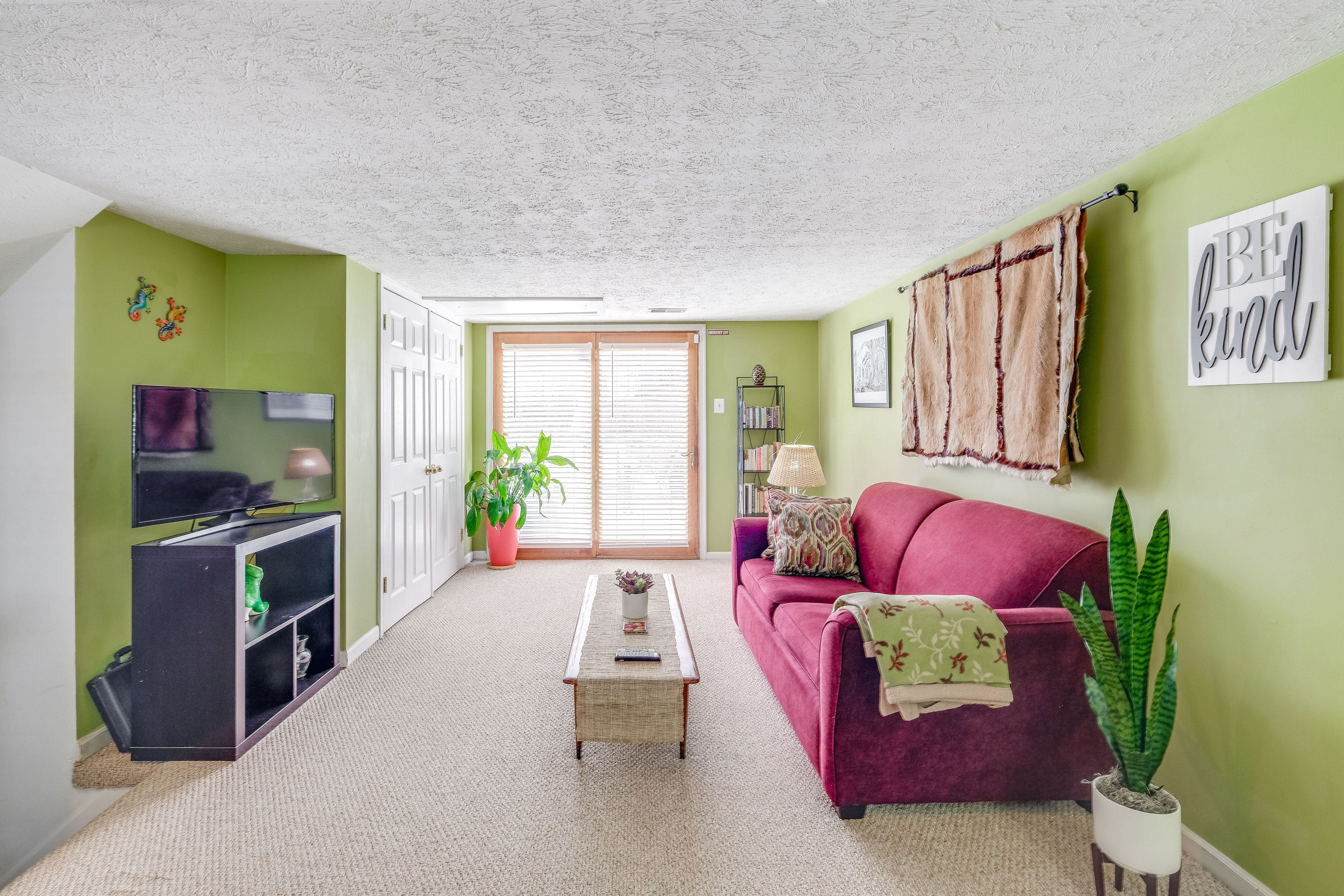 Den | Basement | Full Sleeper Sofa | Home Office