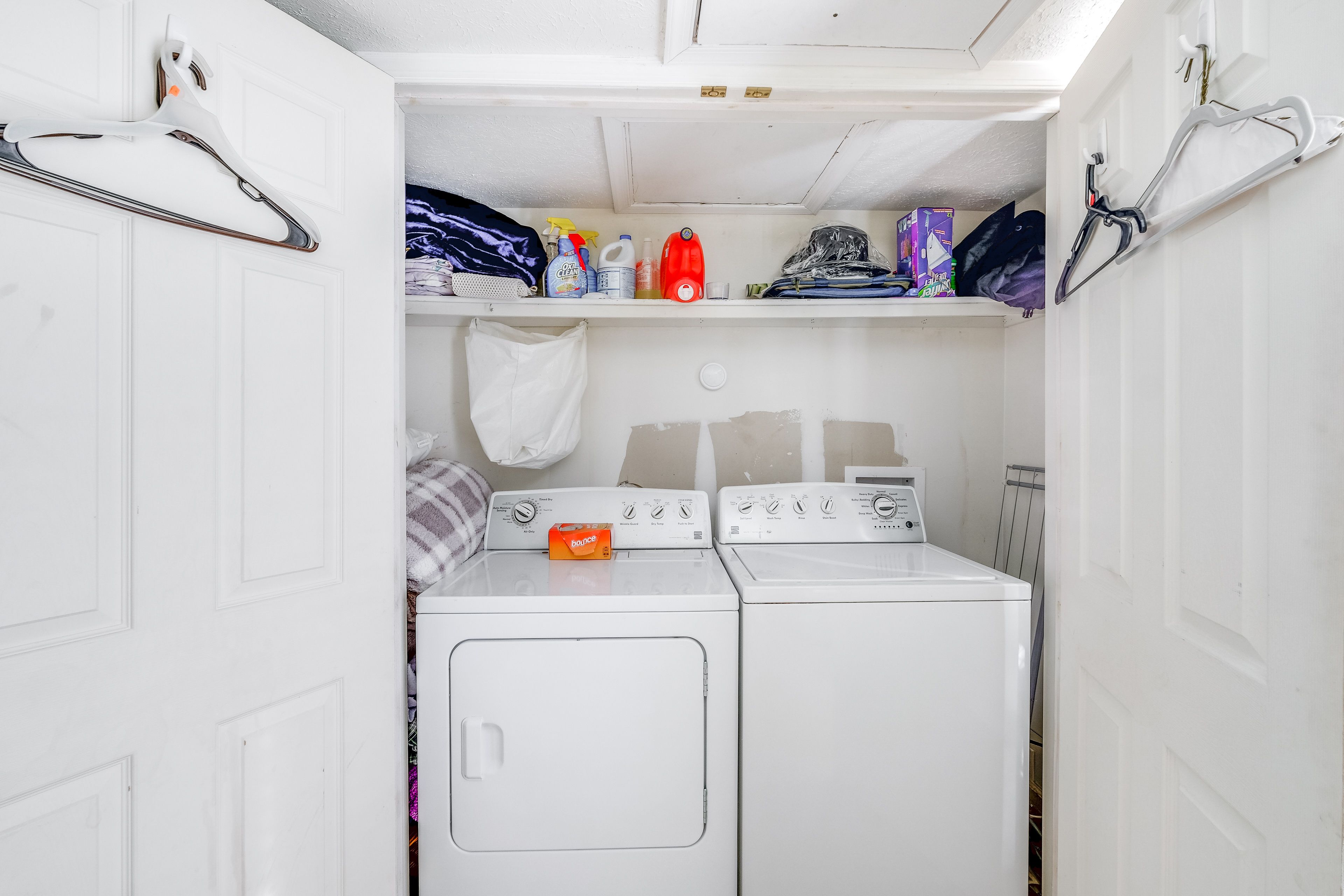 Laundry Closet | Detergent Provided