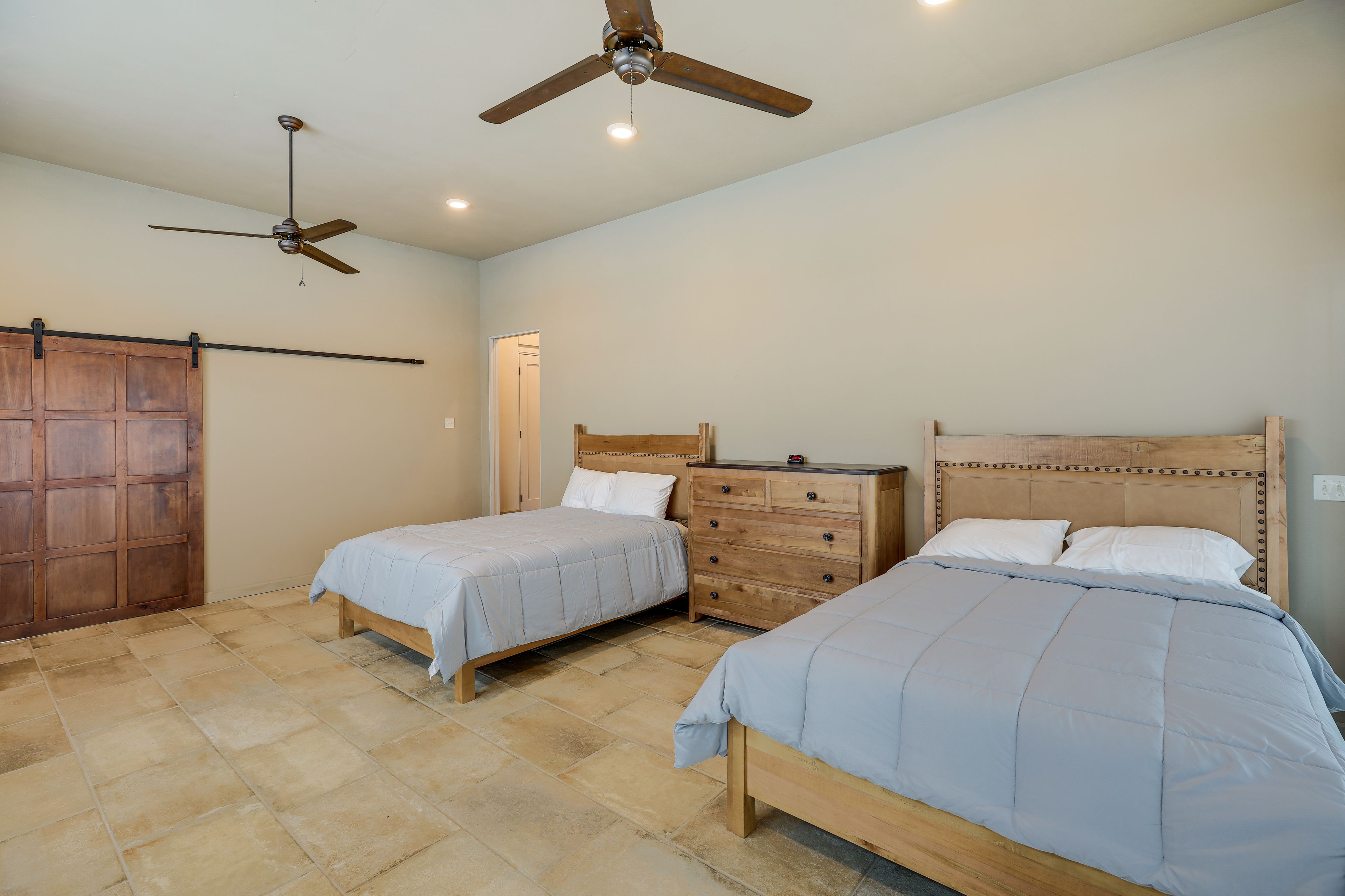 Bedroom 2 | 2 Queen Beds | 4 Queen Air Mattresses Available | Main Level