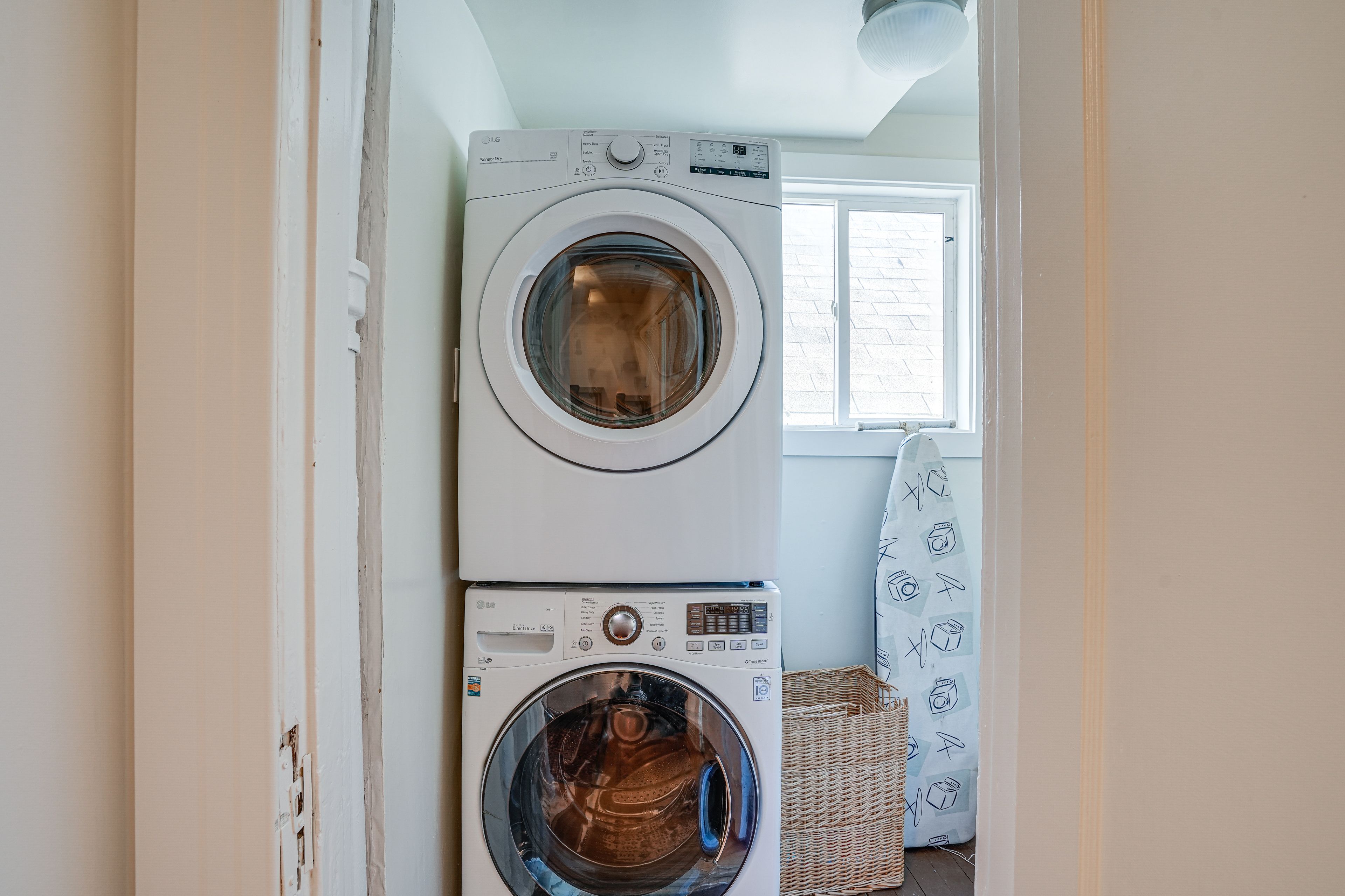 Laundry Area | 2nd Floor | Washer/Dryer | Trash Bags/Paper Towels | Iron/Board