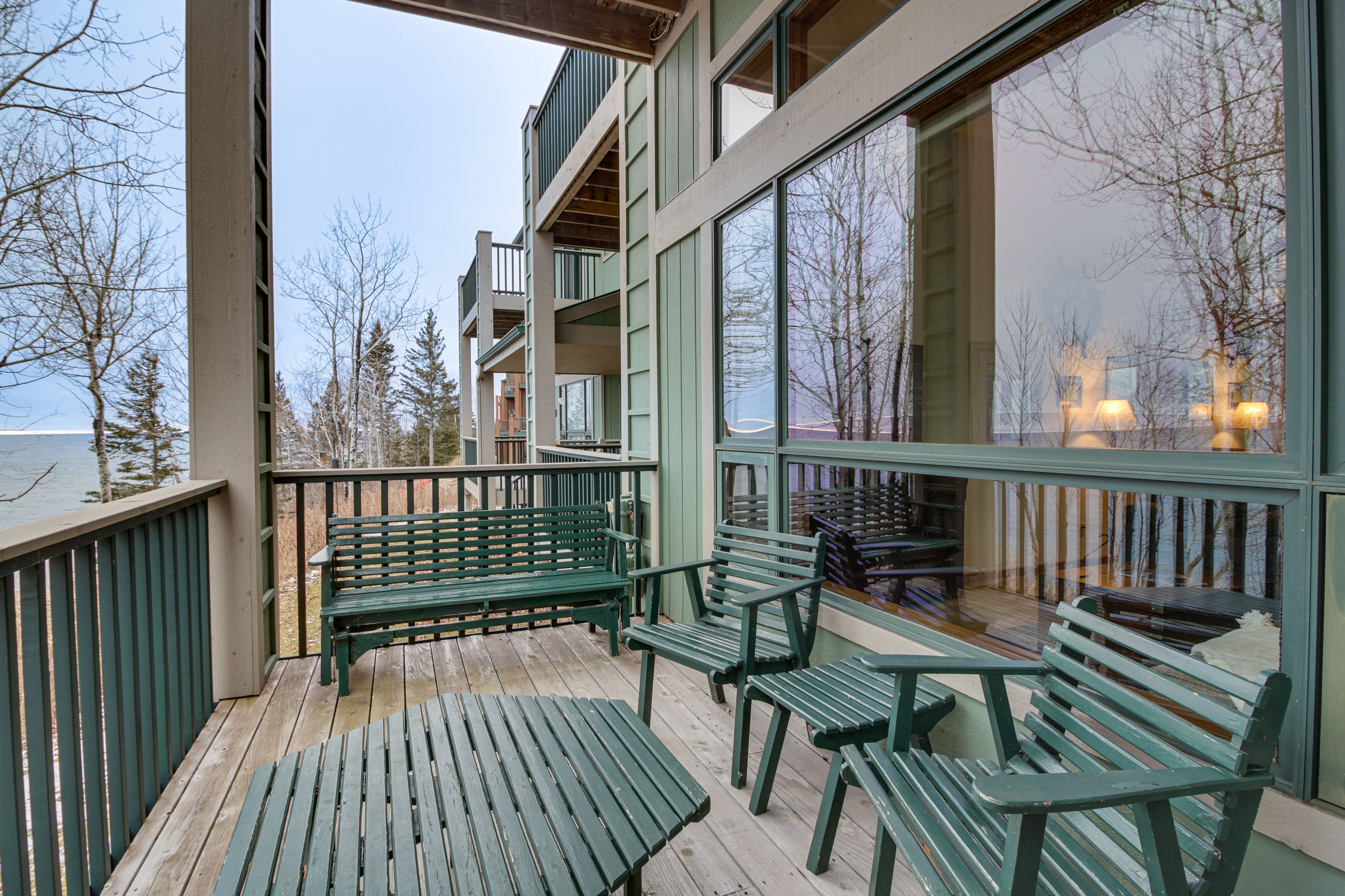 Townhome Exterior | Furnished Deck