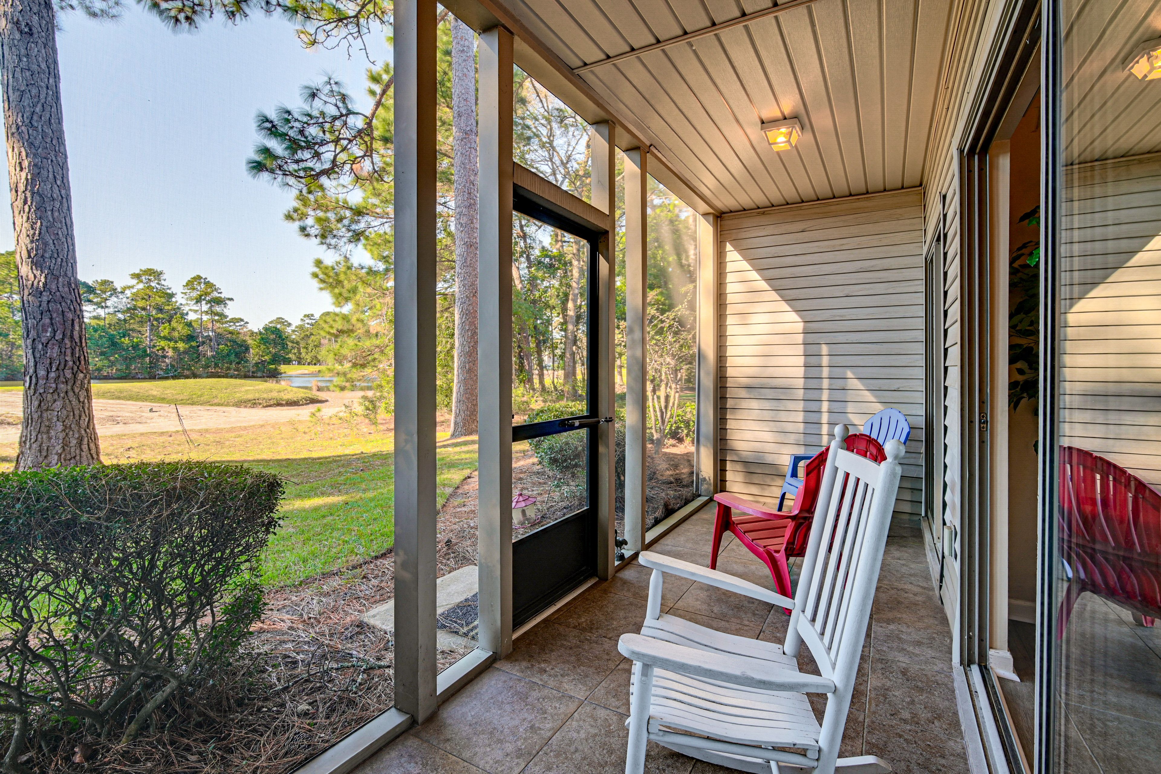 Screened Porch | Golf Course View