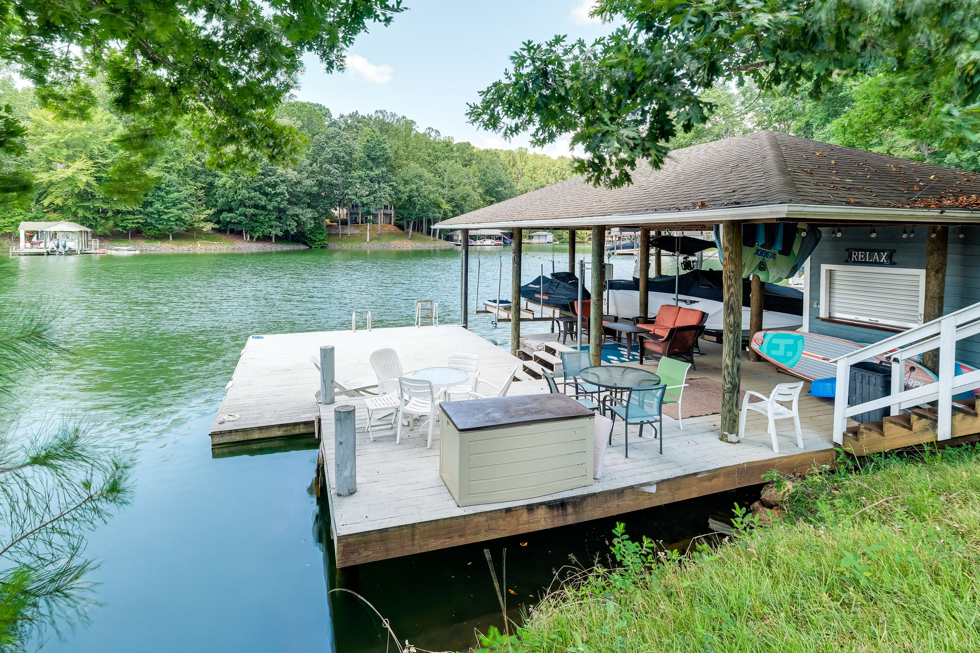 Boat Dock | Outdoor Dining Areas | 2 Inflatable Paddleboards | Lake Access