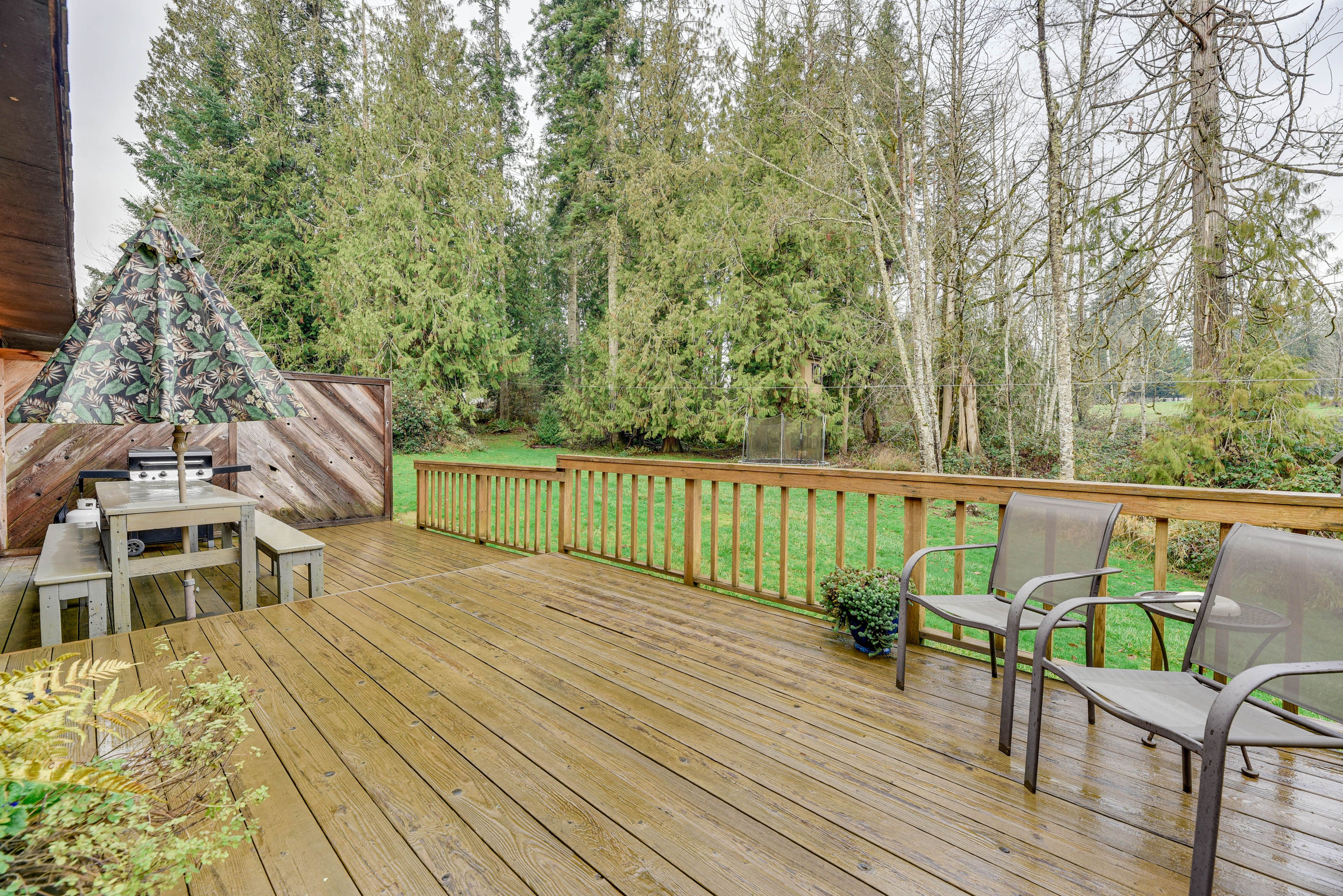 Back Deck | Gas Grill | Outdoor Dining Area