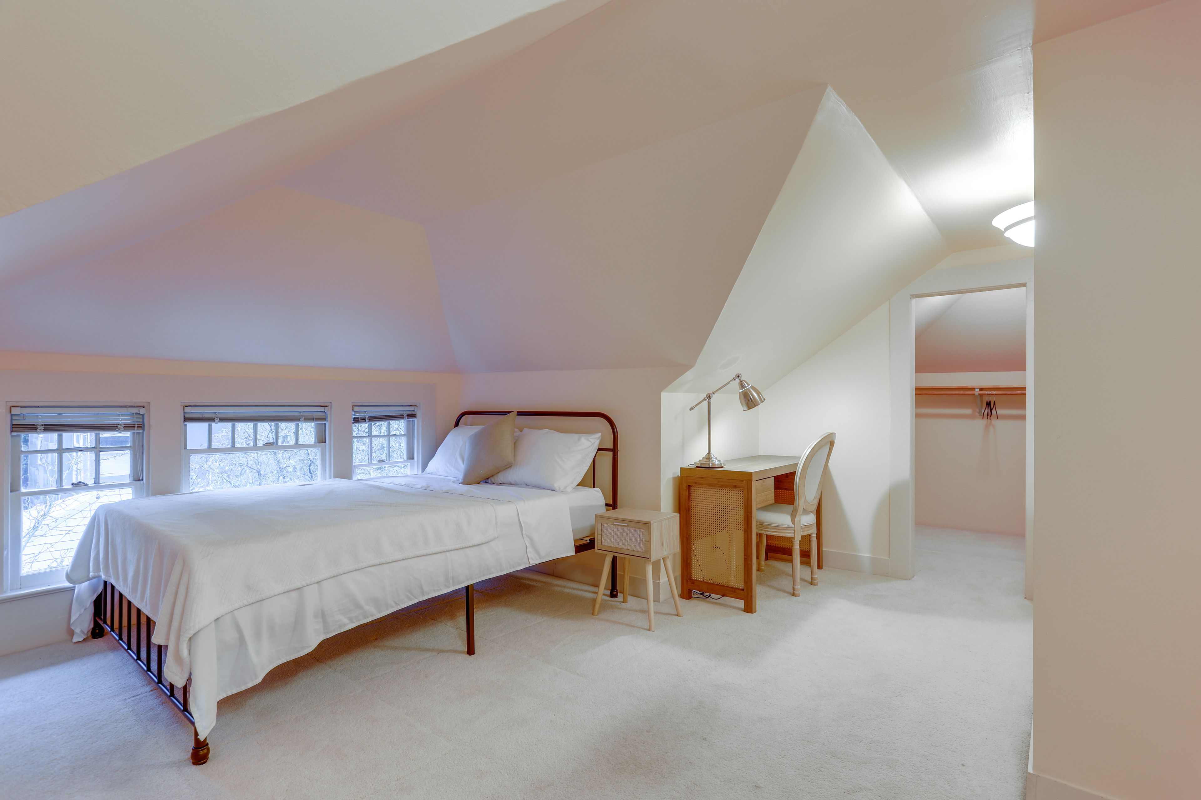 Bedroom 2 | Queen Bed | Workstation | Walk-In Closet
