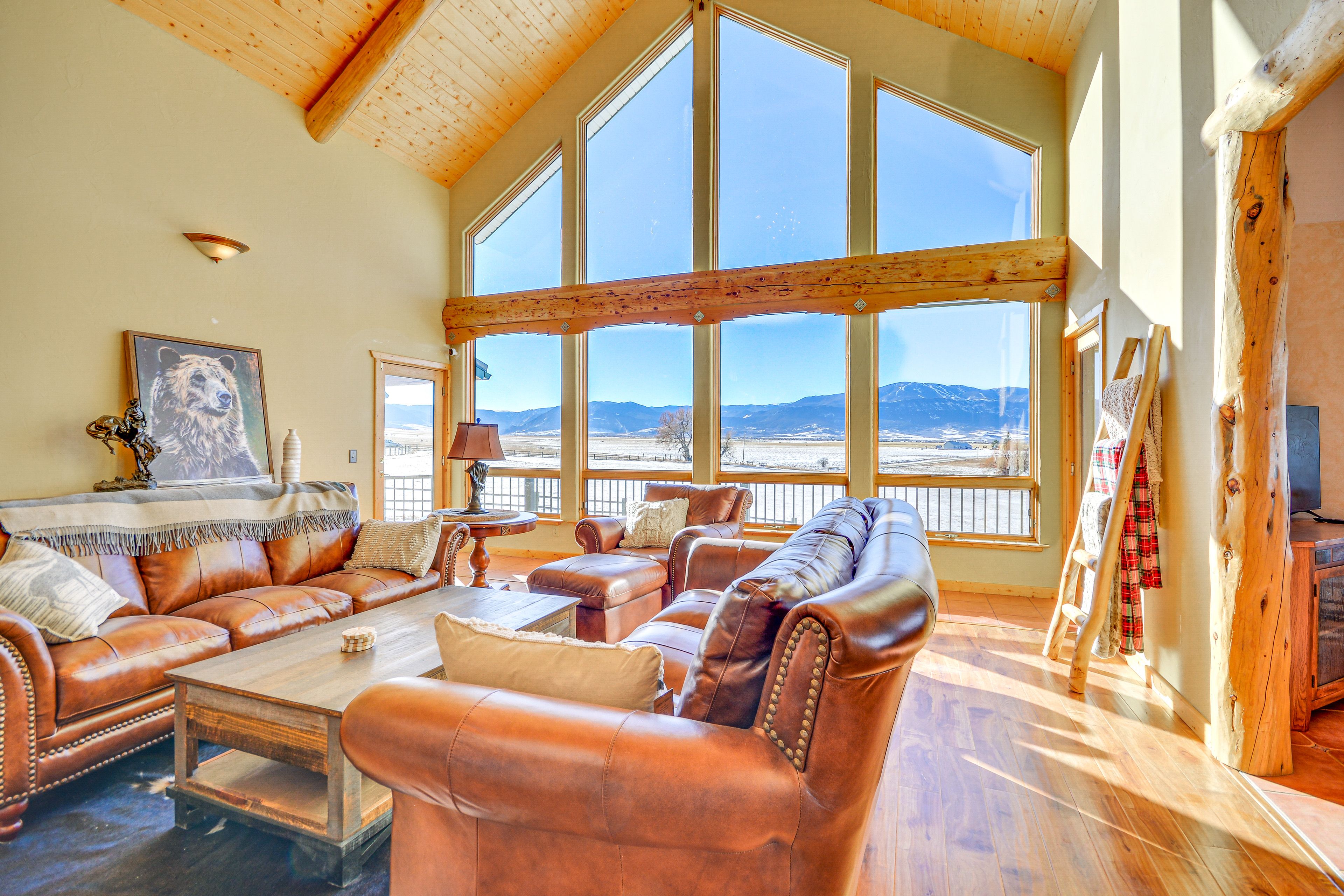 Living Room | Mountain Views | Electric Heating