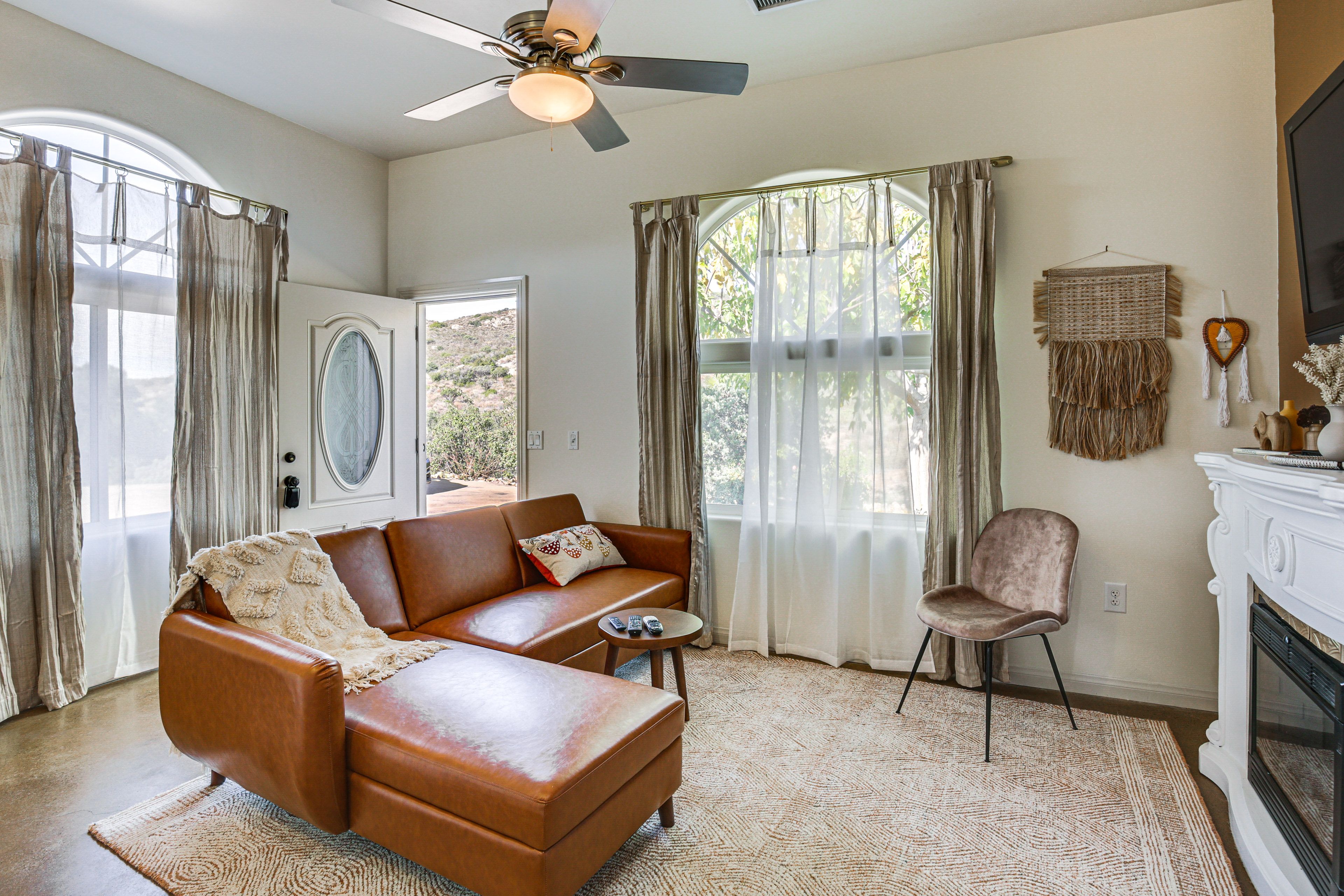 Living Room | Single-Story Cottage | Central A/C & Heating