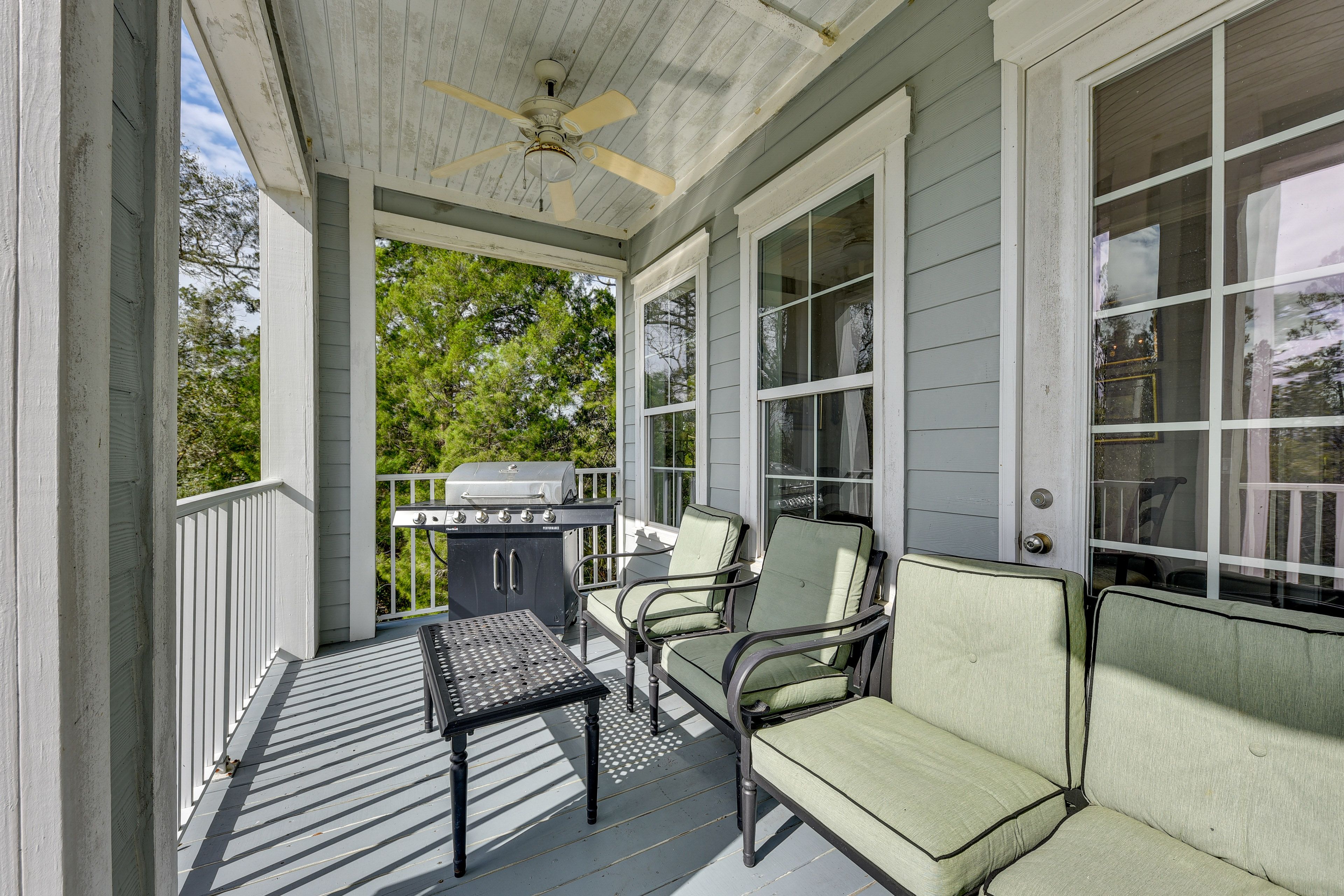 Covered Balcony | 2nd Floor | Gas Grill