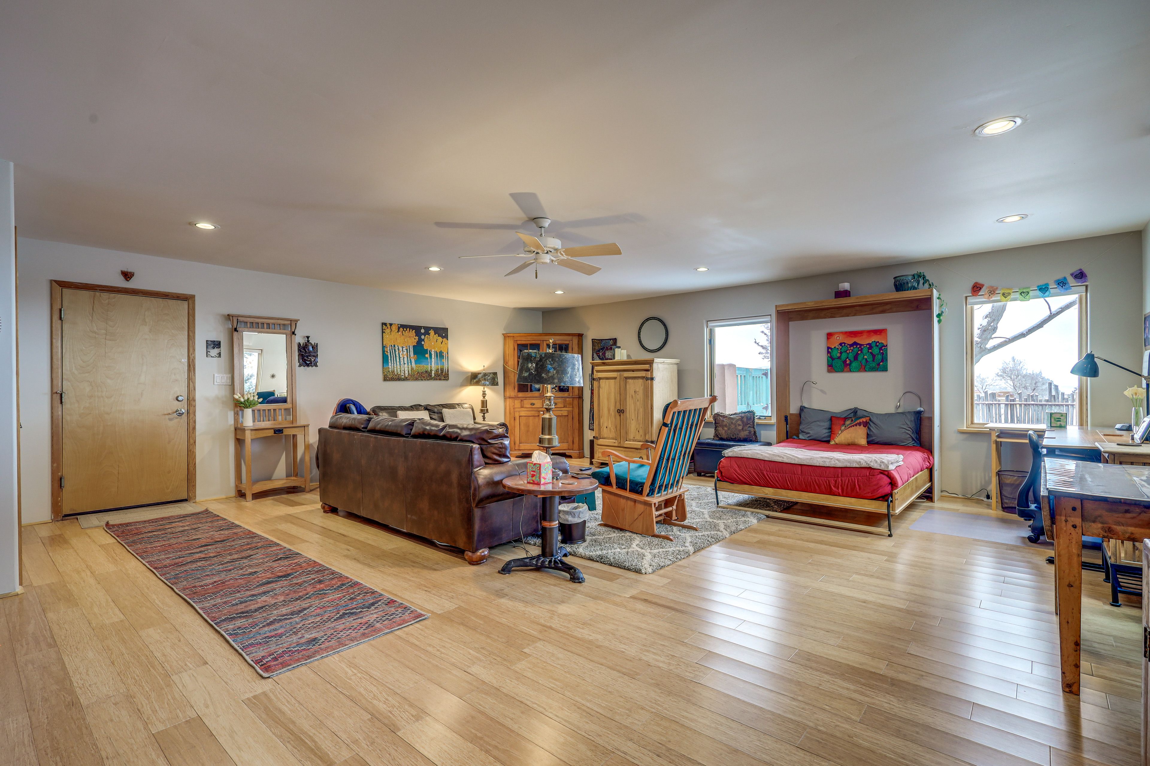 Bedroom 3 | Full Murphy Bed | Laptop-Friendly Workspace