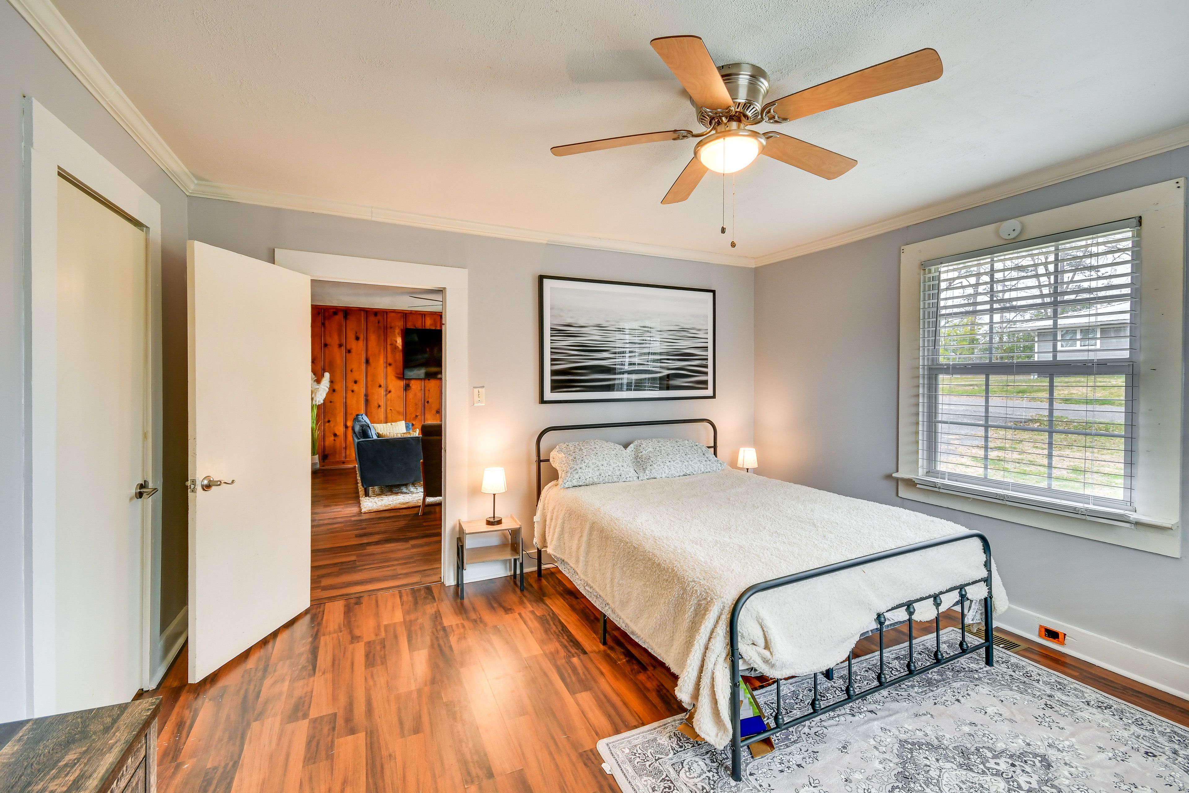Bedroom 1 | Queen Bed | Linens Provided | Flat-Screen TV