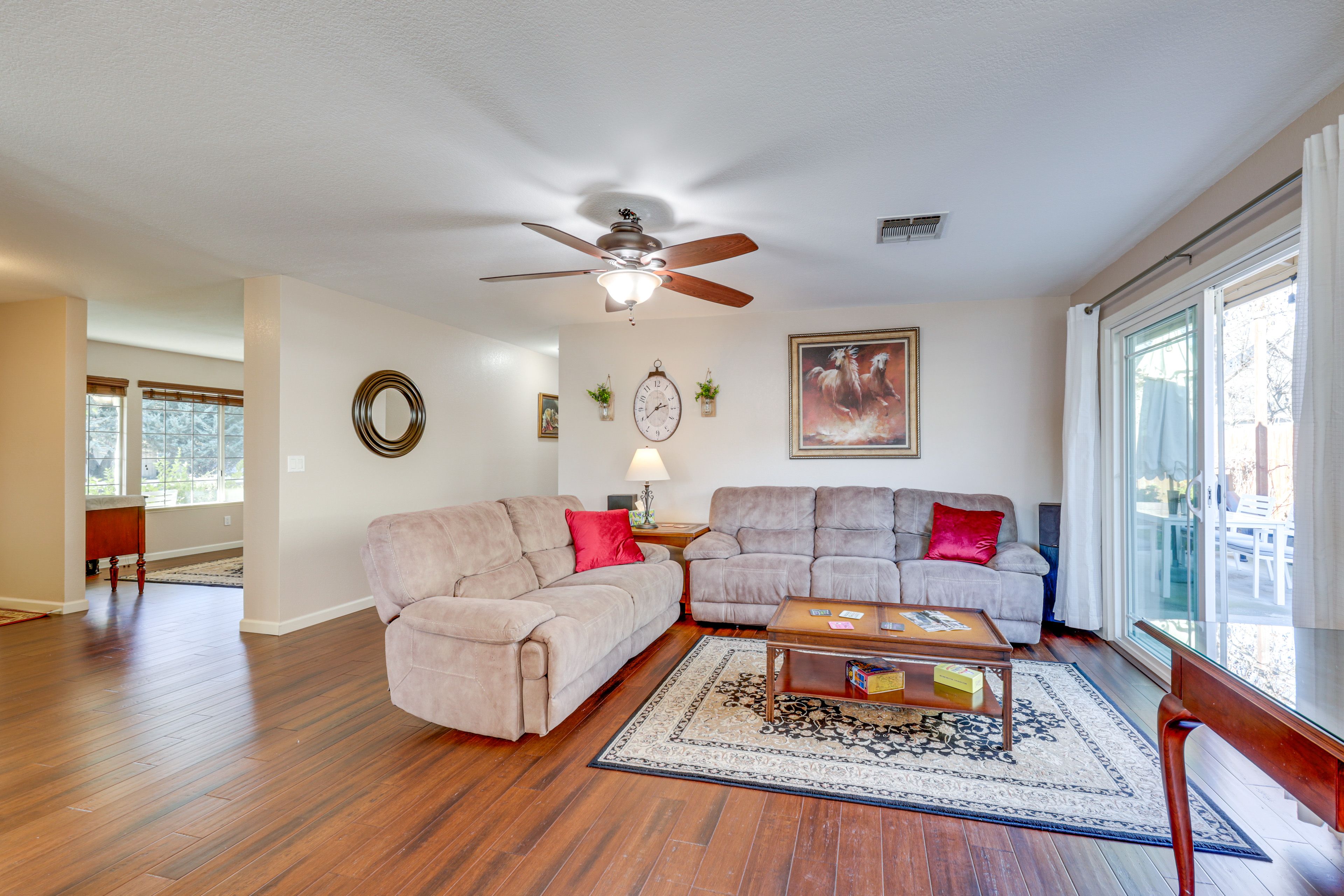 Living Area | Smart TV | Queen Air Mattress