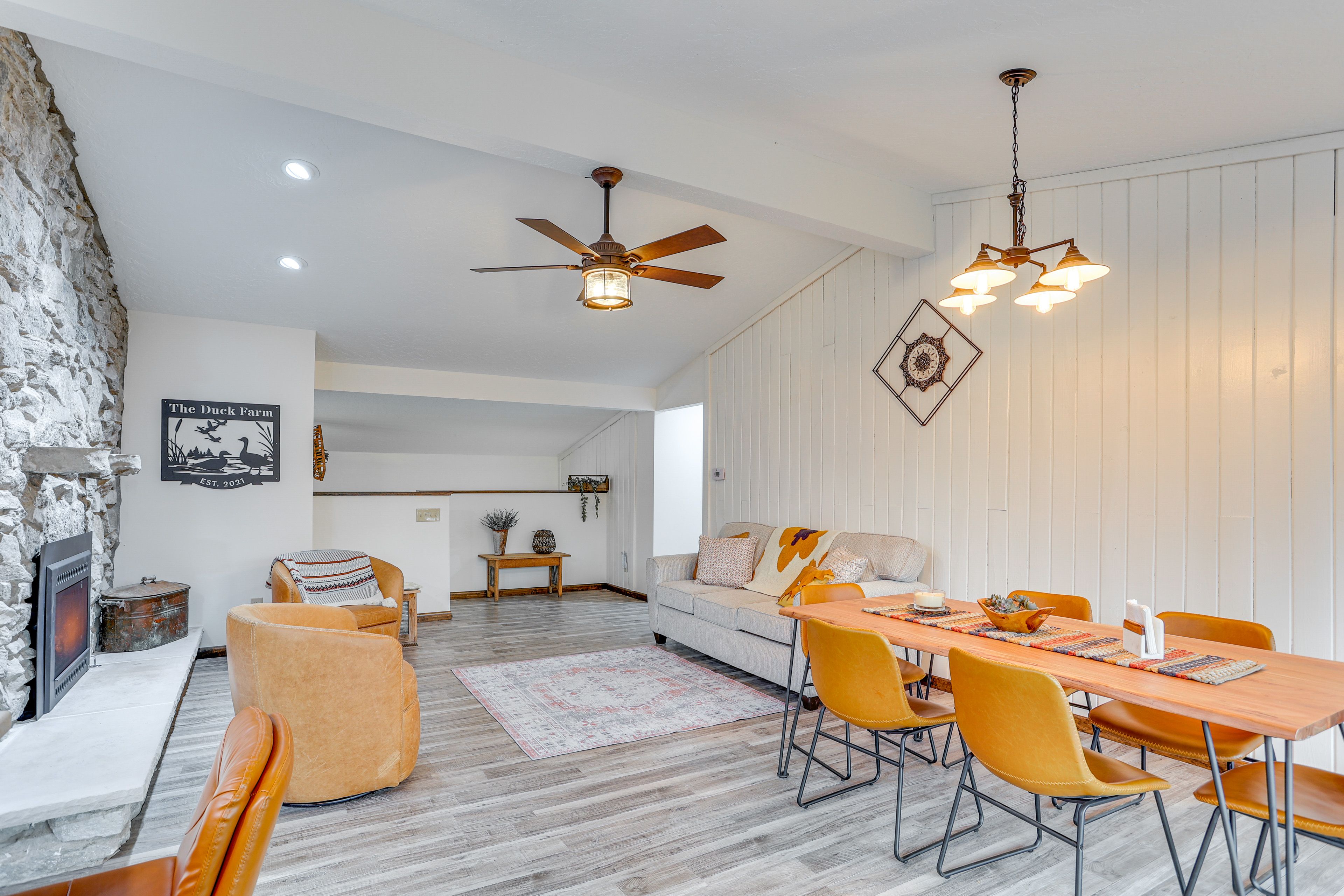 Living Room | Main Level | Gas Fireplace | Free WiFi