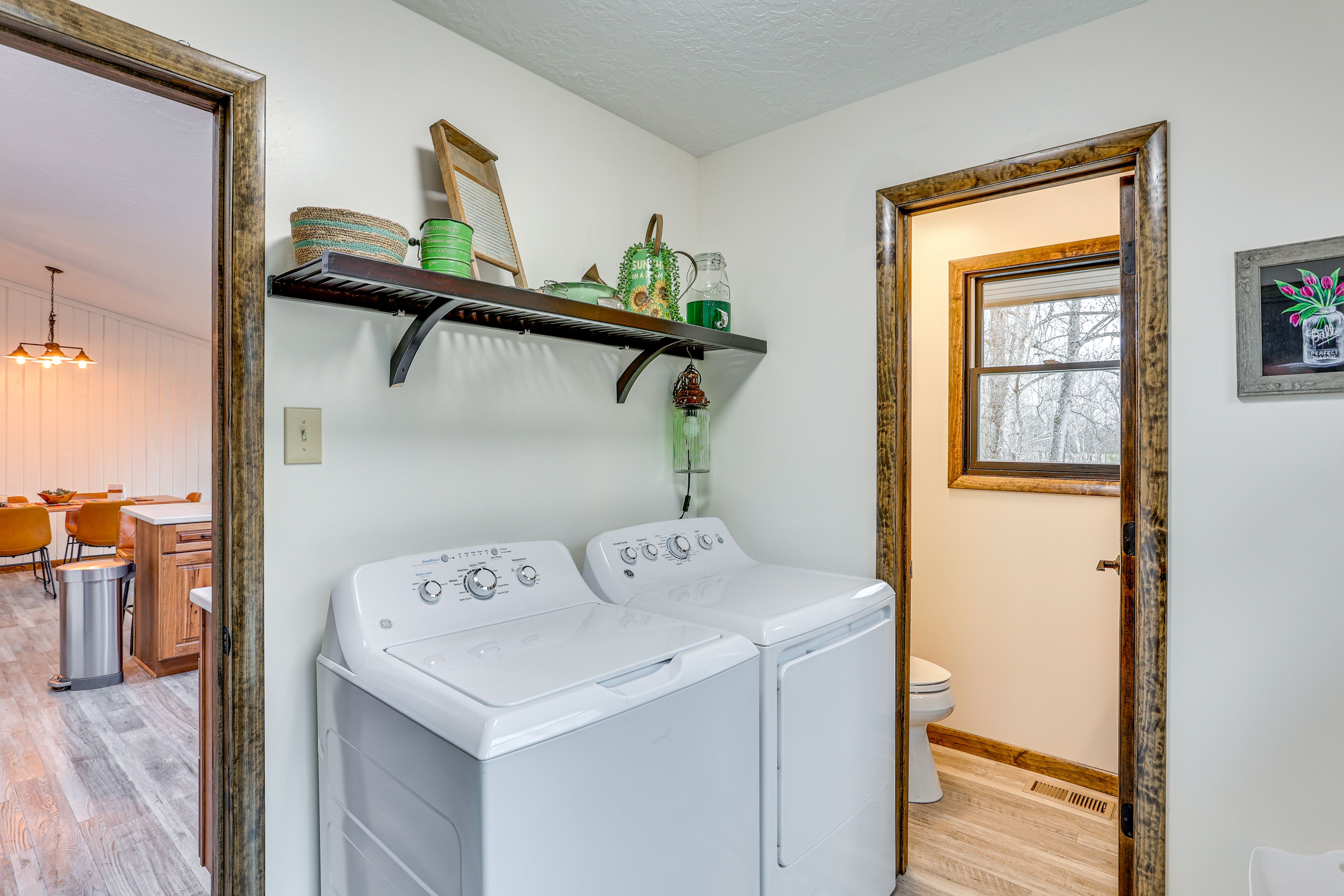 Laundry Area | Half Bathroom | Main Level