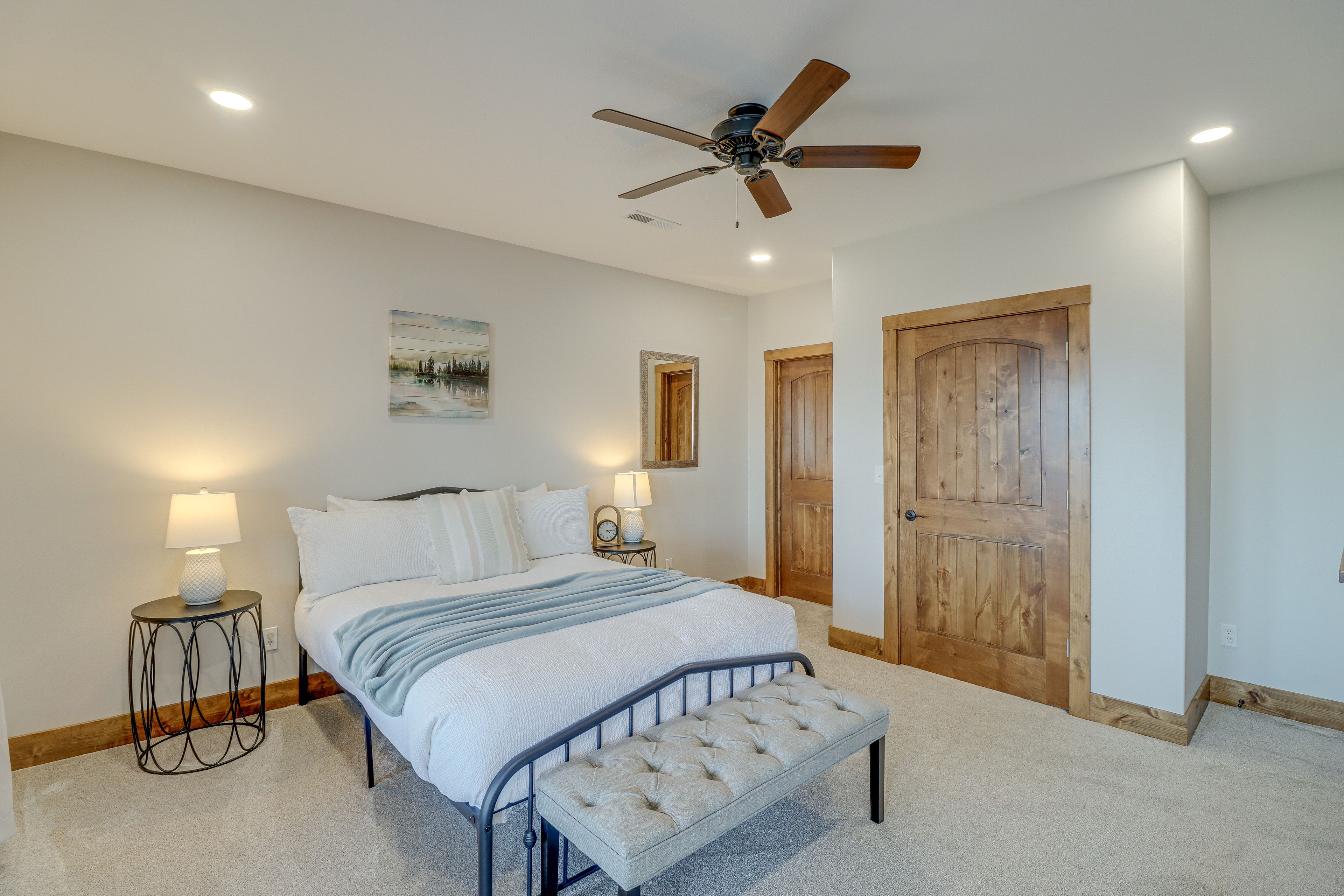 Bedroom 3 | Queen Bed | Smart TV w/ Cable | Lower Floor