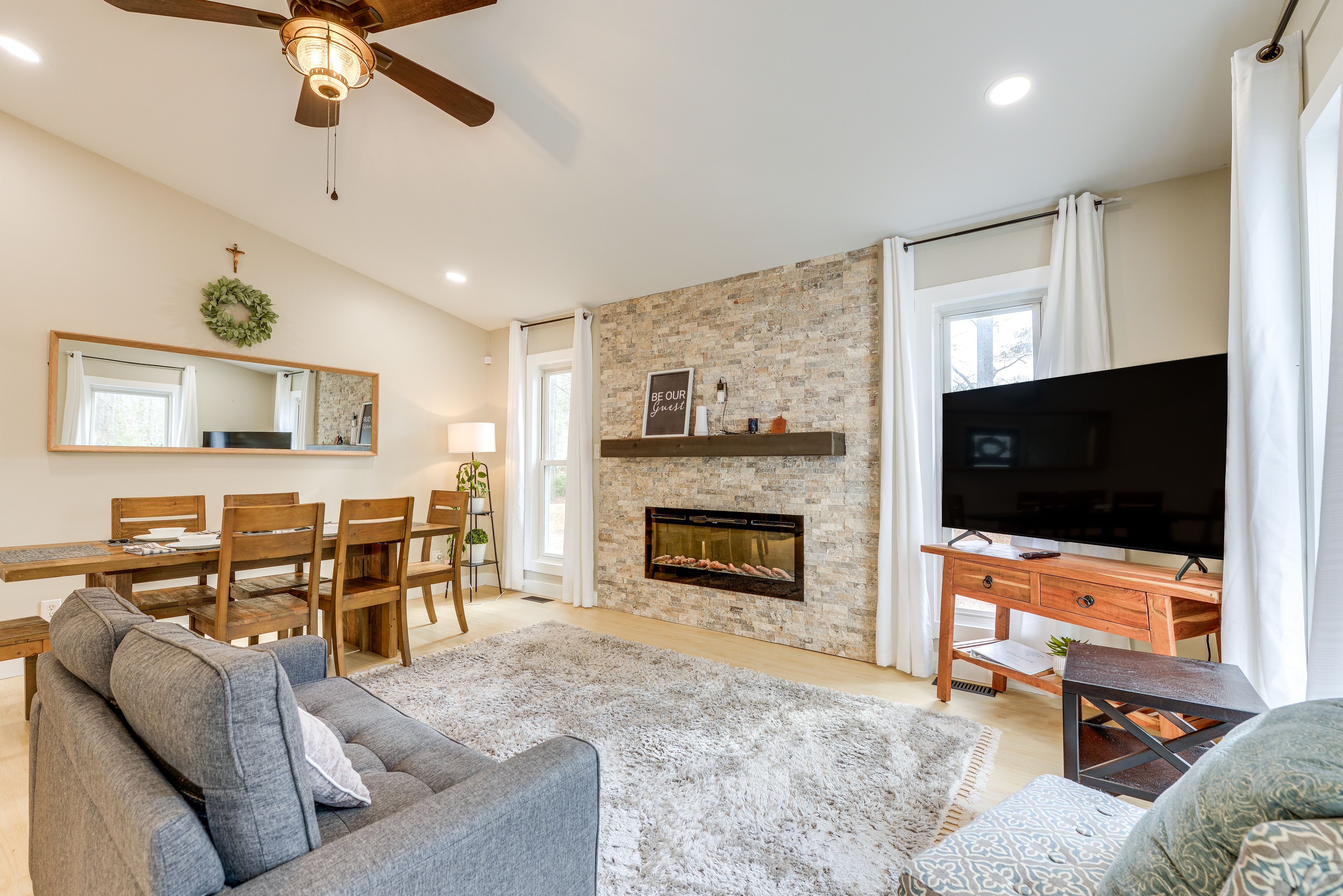 Raleigh Vacation Rental | 3BR | 2BA | 1,100 Sq Ft | Stairs Required