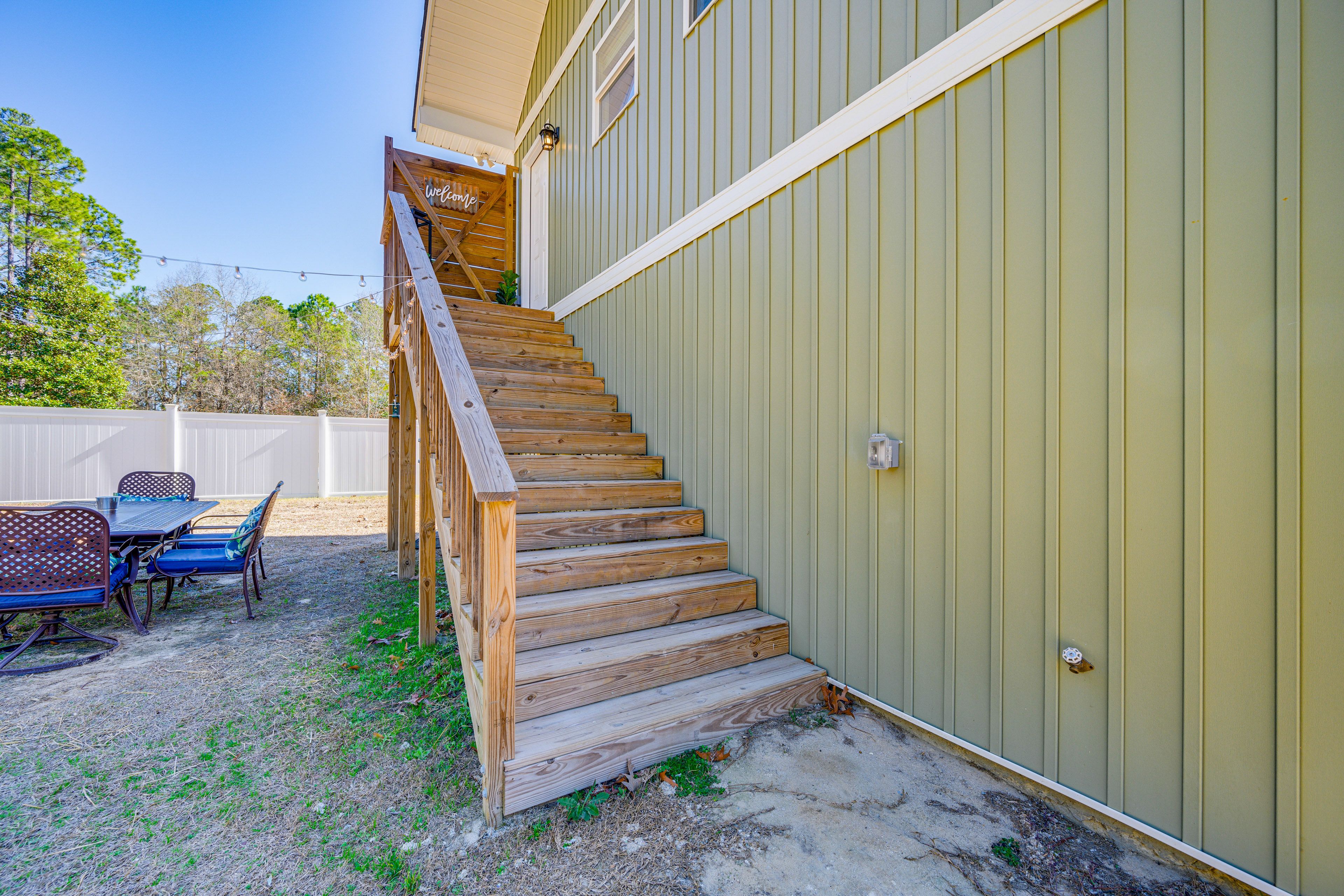 Stairs to Unit Entrance