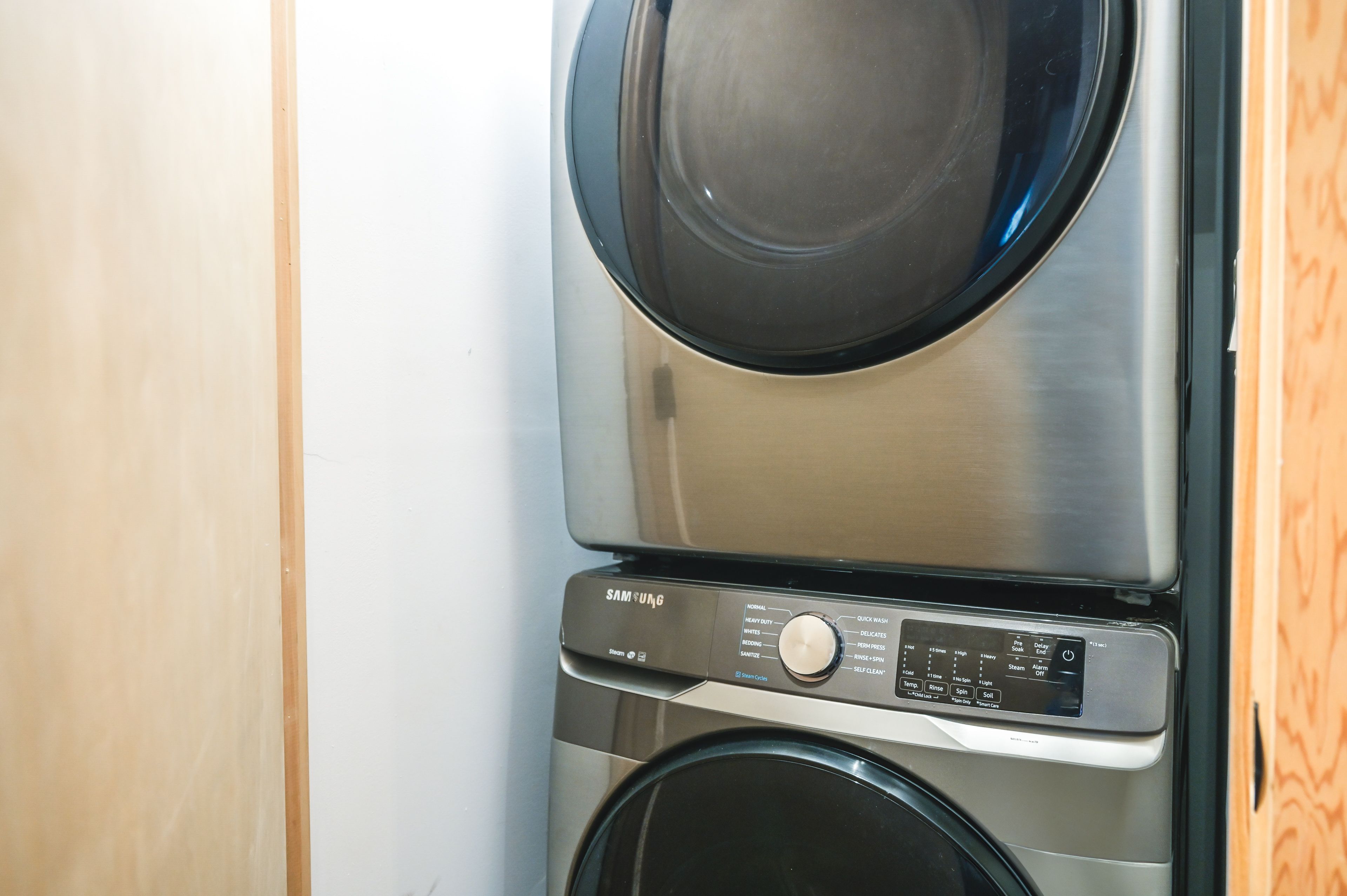 Laundry Area | 1st Floor | Washer/Dryer | Hangers | Trash Bags/Paper Towels