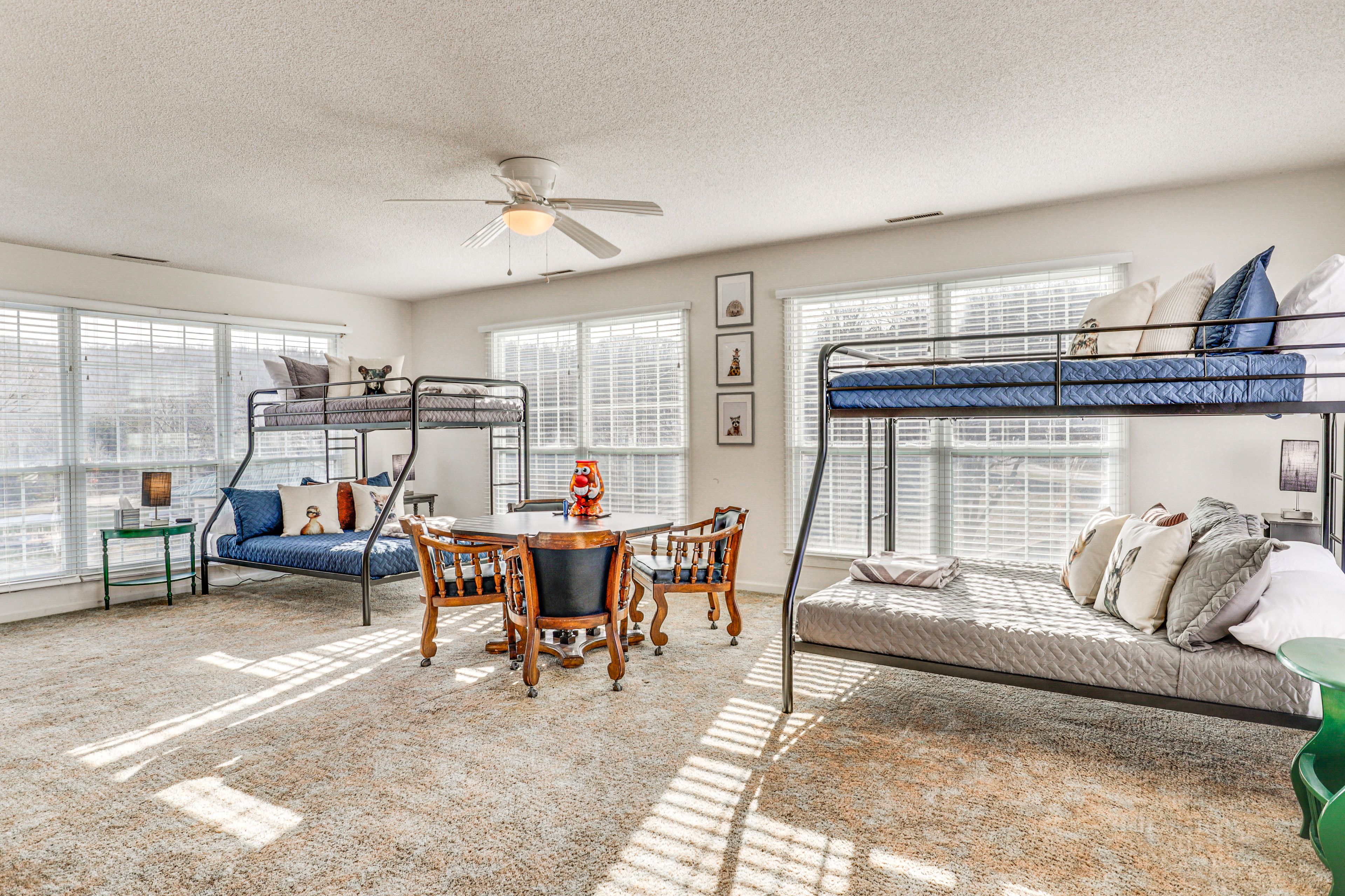 Bedroom 5 | 2 Twin/Queen Bunk Beds | 2 Smart TVs | 2nd Floor