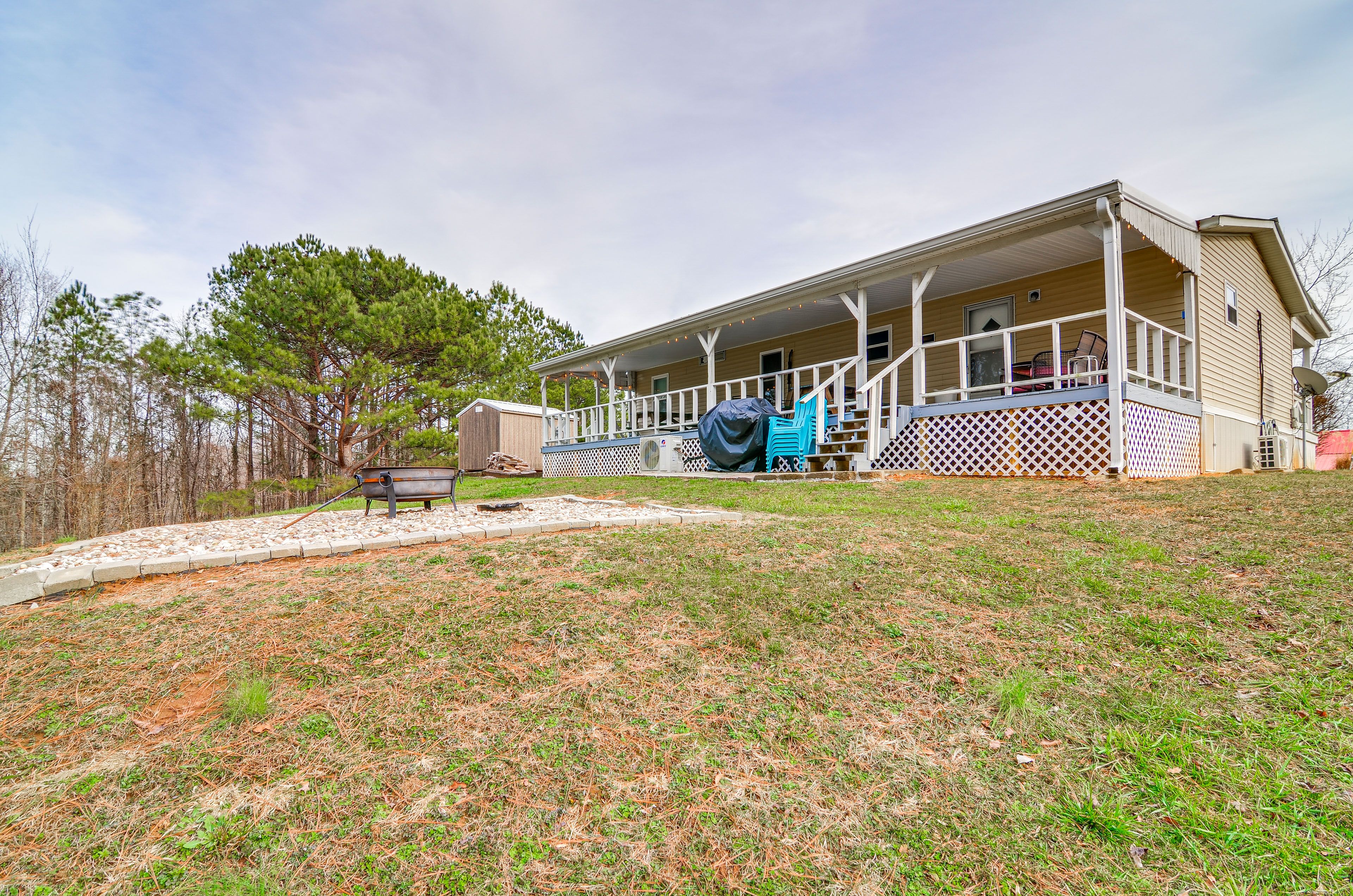 House Exterior | Wood-Burning Fire Pit | Private Yard