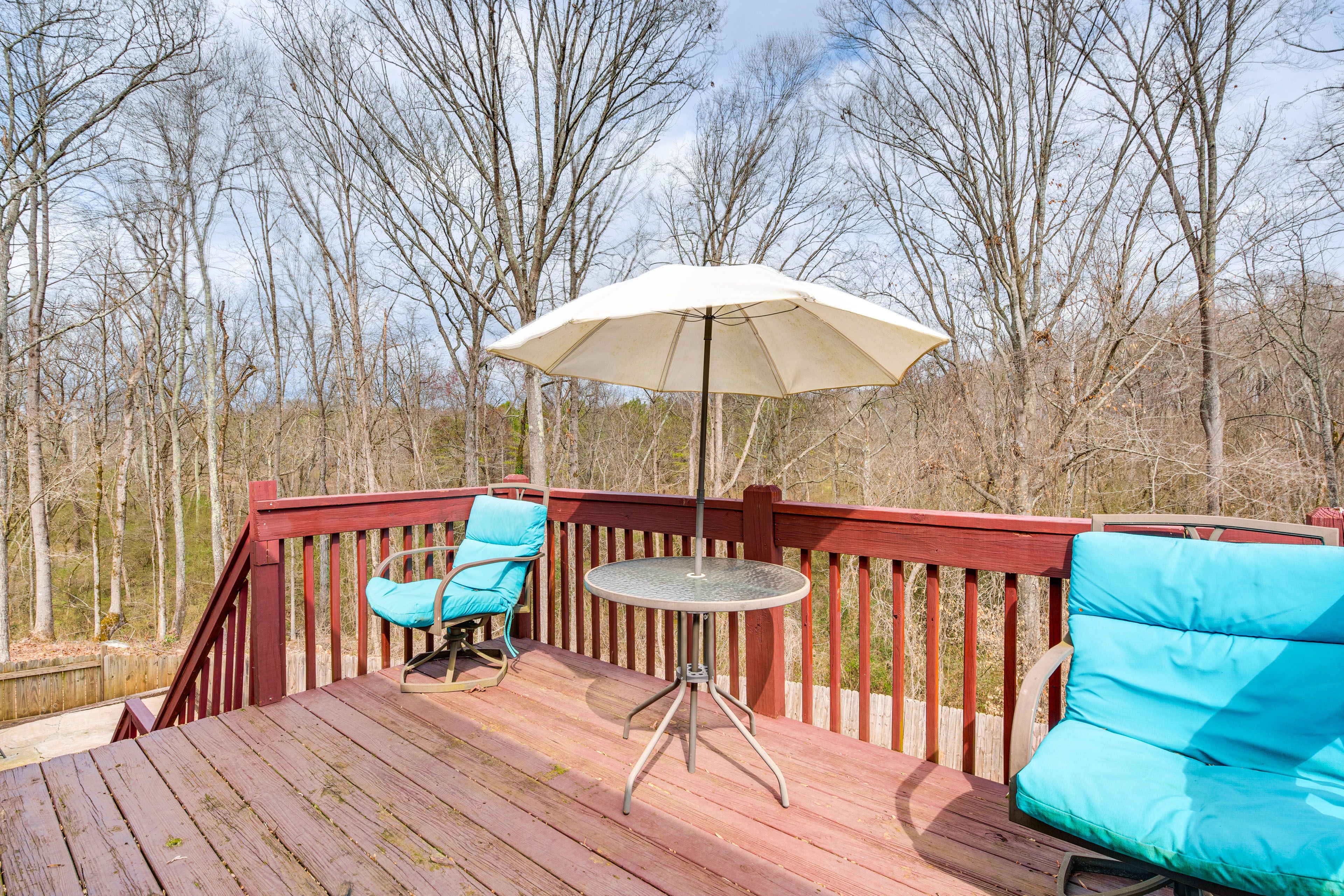 Deck | Bistro Table w/ Umbrella | Telescope