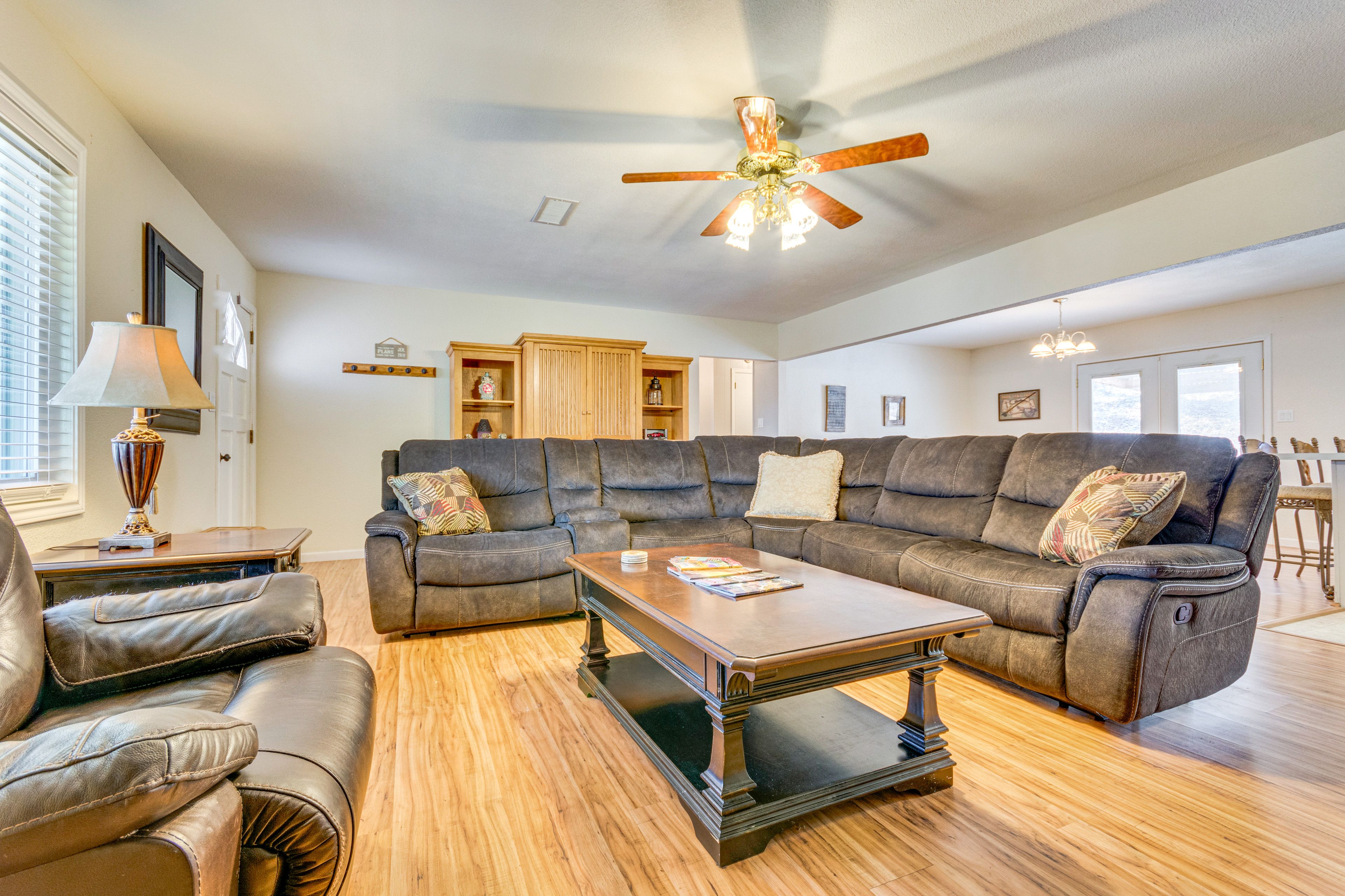 Living Room | Wood-Burning Stove | Recliner Sofa | Smart TV
