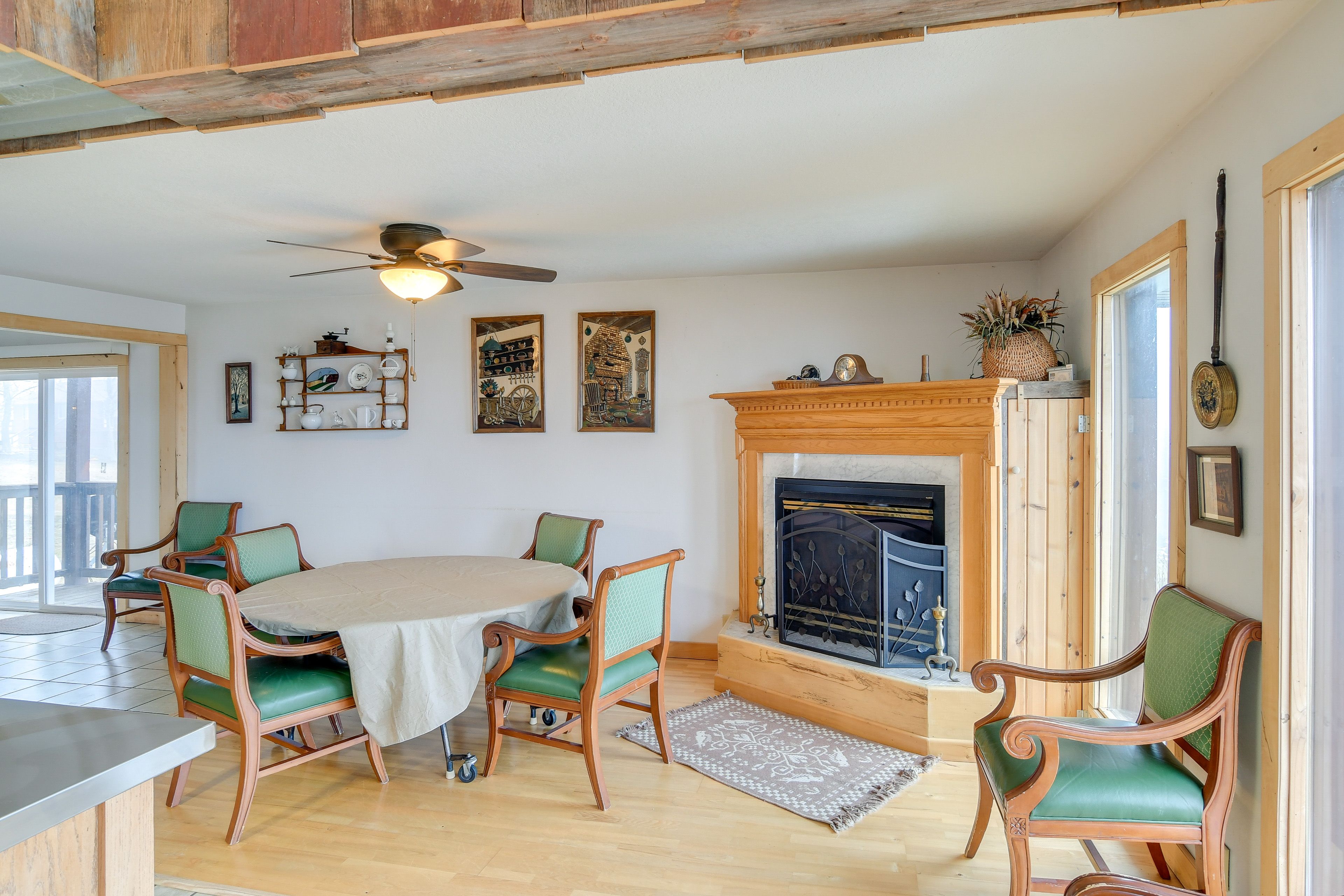 Additional Dining Area | Main Level | Gas Fireplace