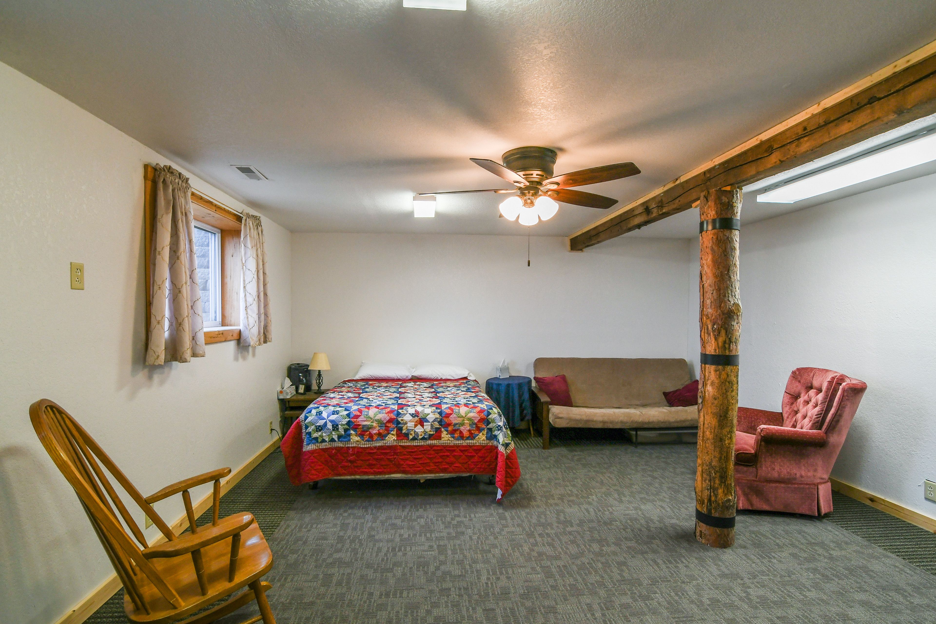 Bedroom 2 | Basement Level | Queen Bed | Full Futon