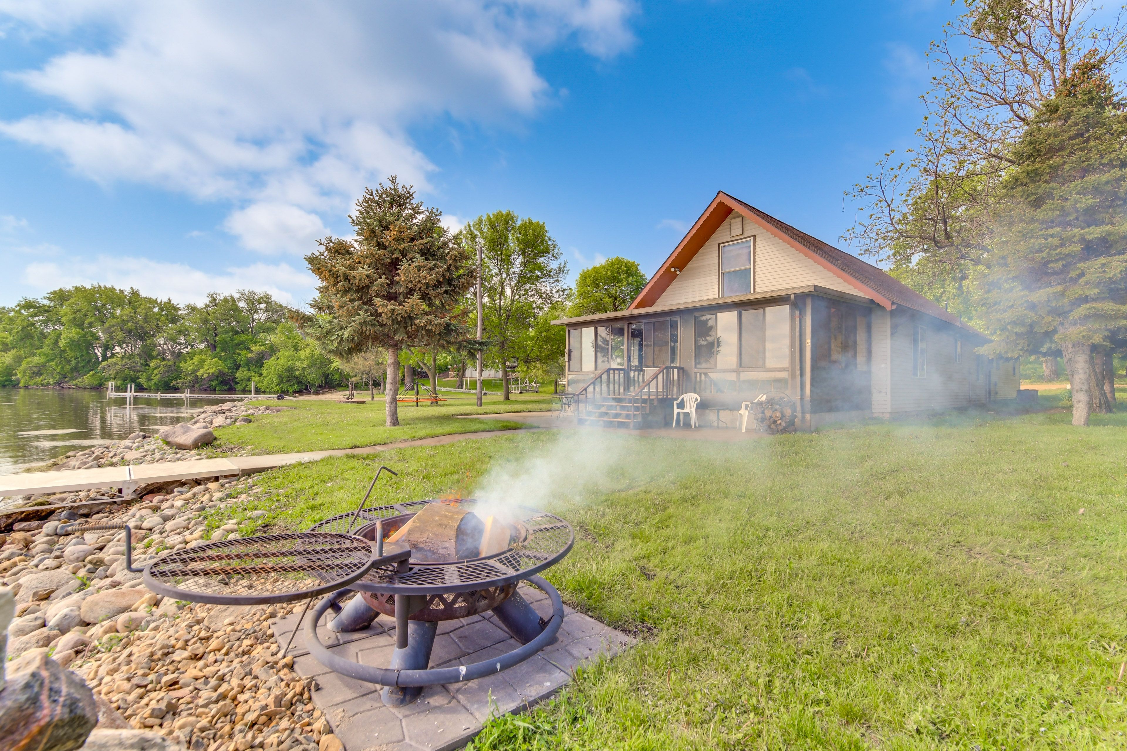 Becker Township Vacation Rental | 3BR | 2BA | 2,800 Sq Ft | Step-Free Access