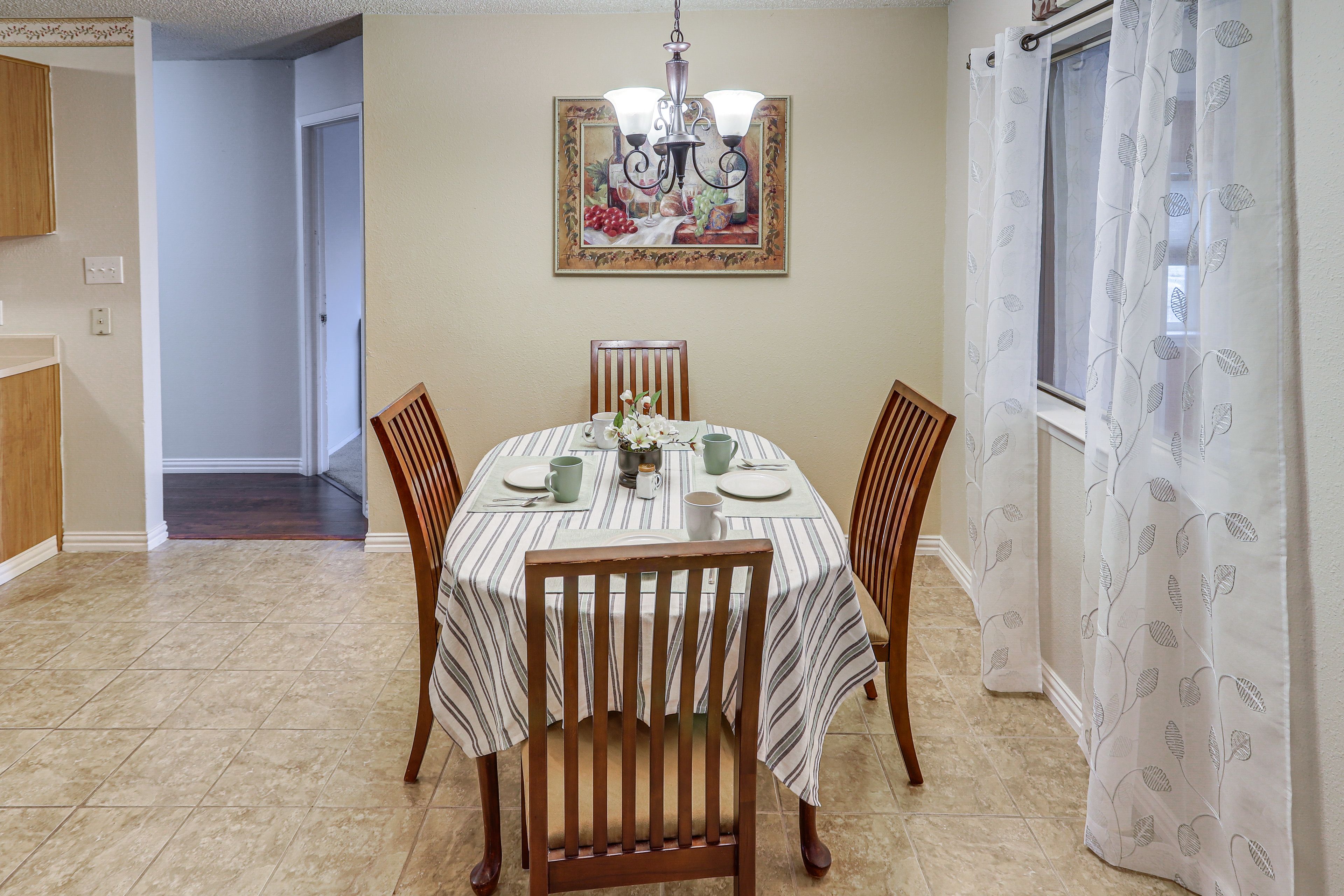 Dining Area 1 | Dishware/Flatware Provided