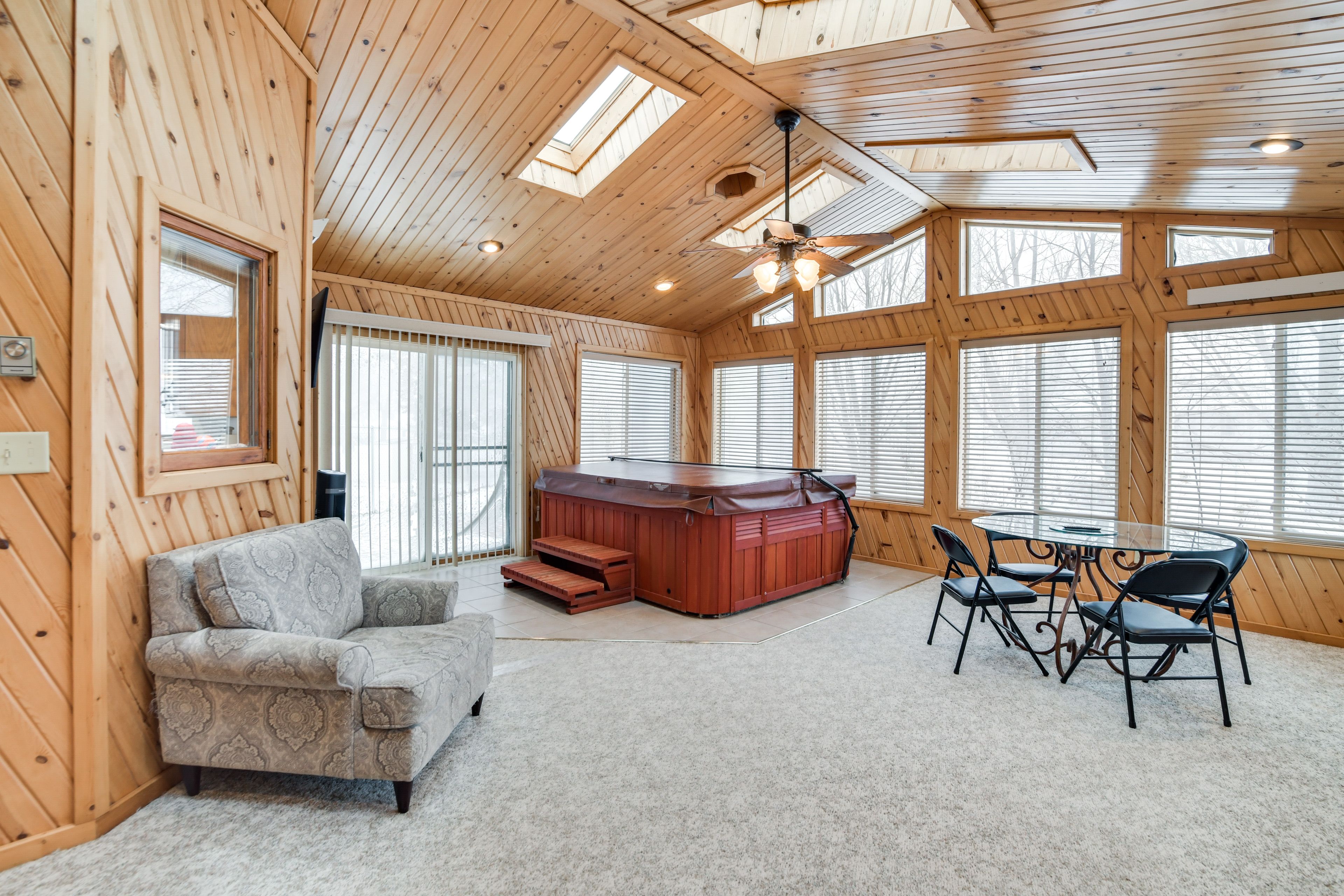 Sunroom | Private Hot Tub | Access to Patio | Fenced Backyard | 3-Story Home