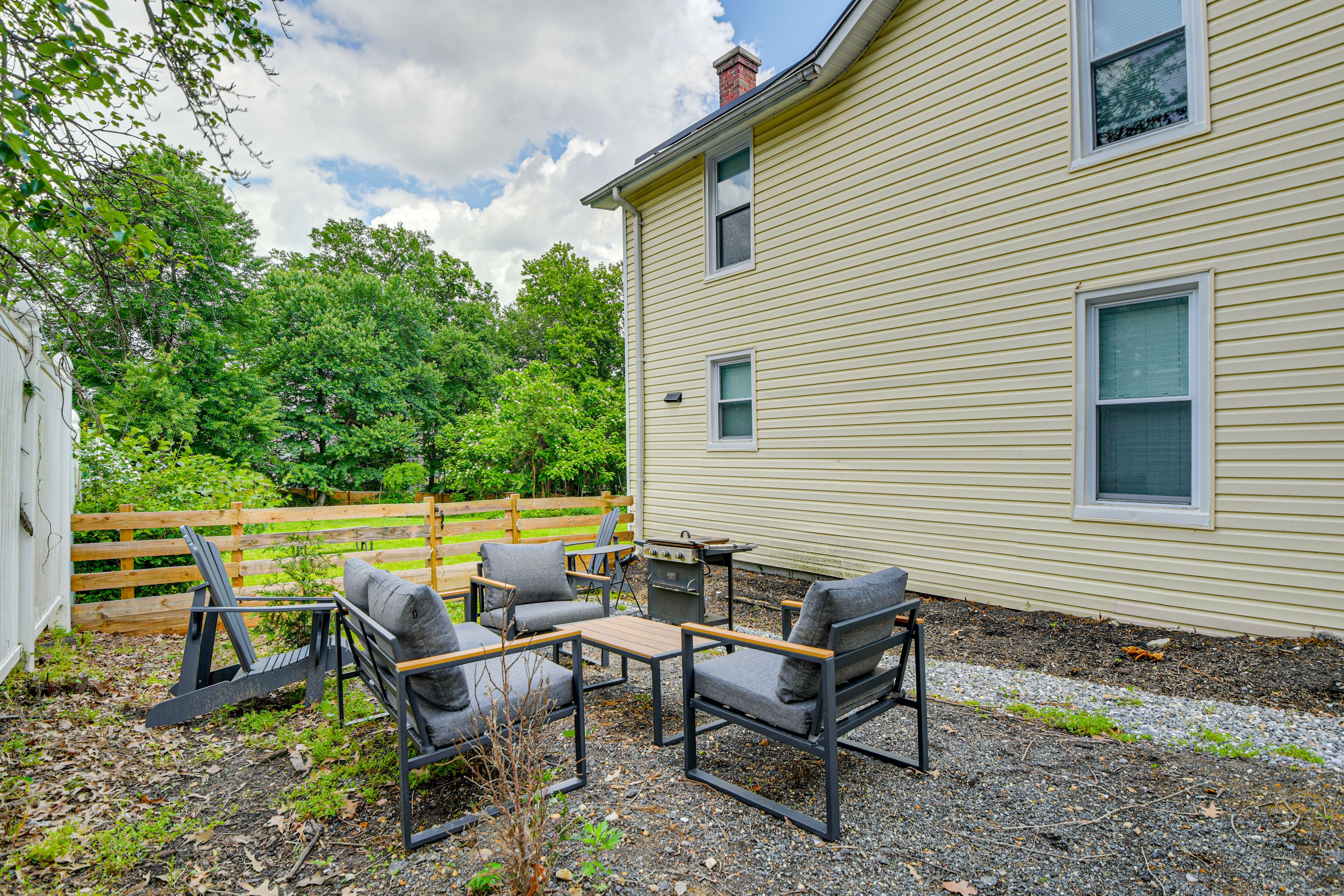 Shared Patio | Grill | Seating Area