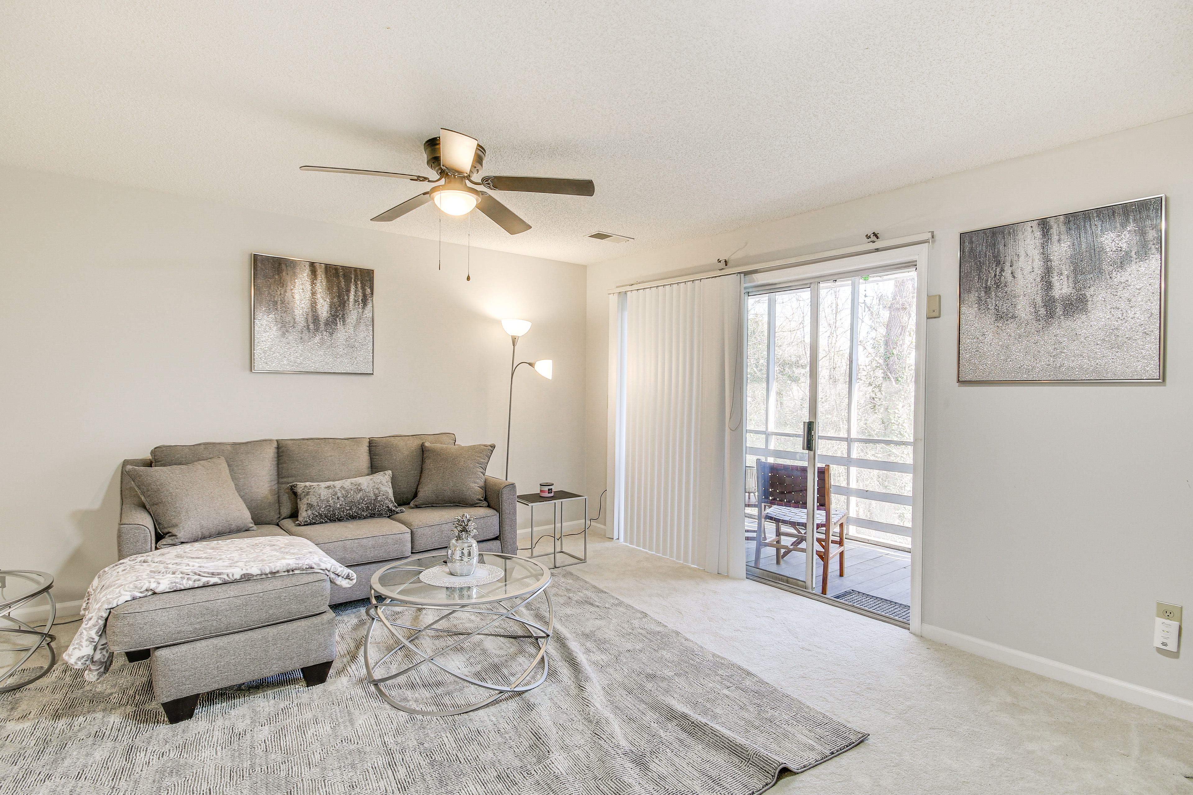 Living Room | Single-Story Condo | Free WiFi | Central A/C & Heat | Pack 'n Play