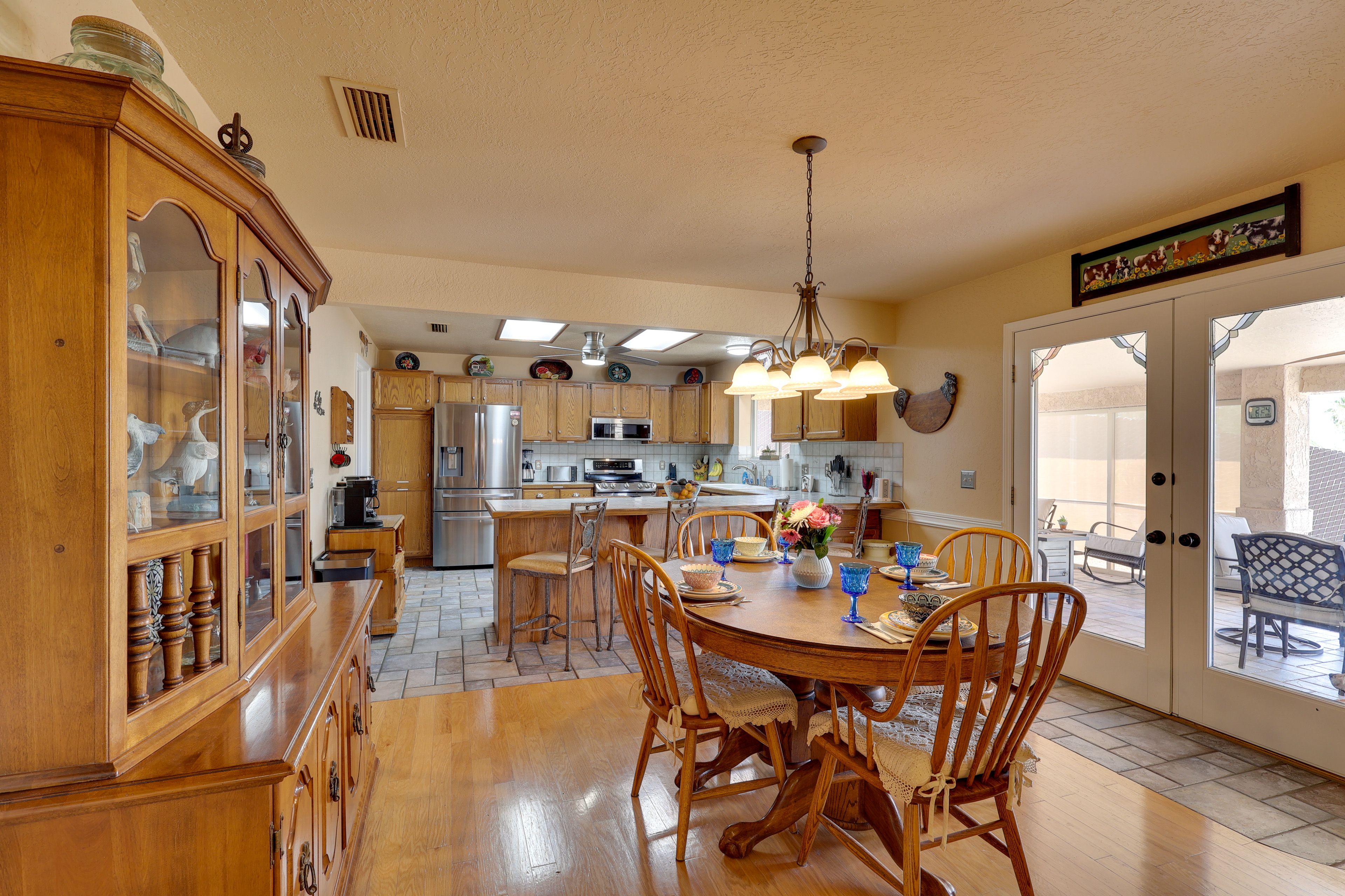 Dining Area | Patio Access via French Doors