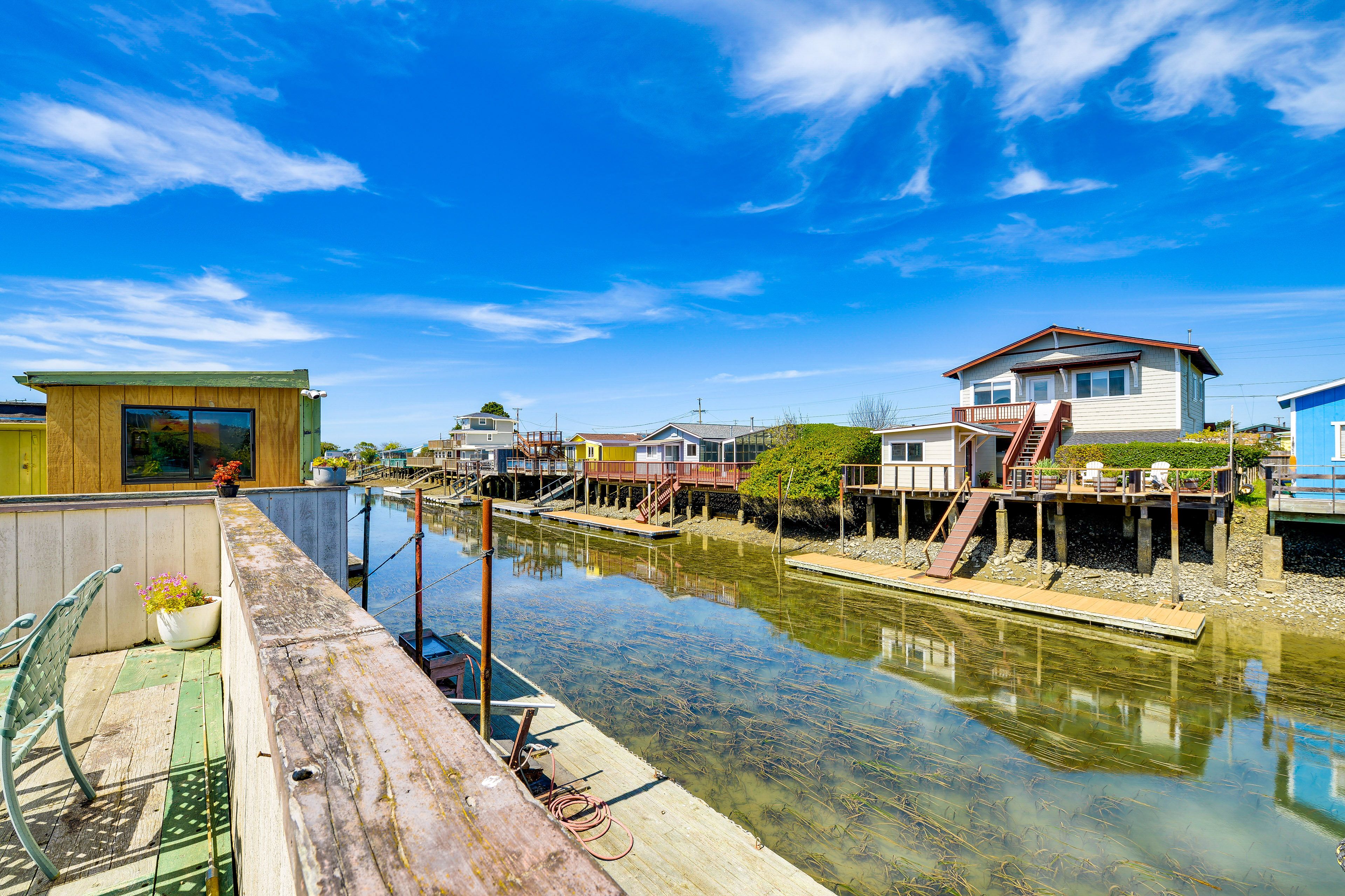 Eureka Vacation Rental | 3BR | 2BA | 1,400 Sq Ft | Stairs Required to Enter
