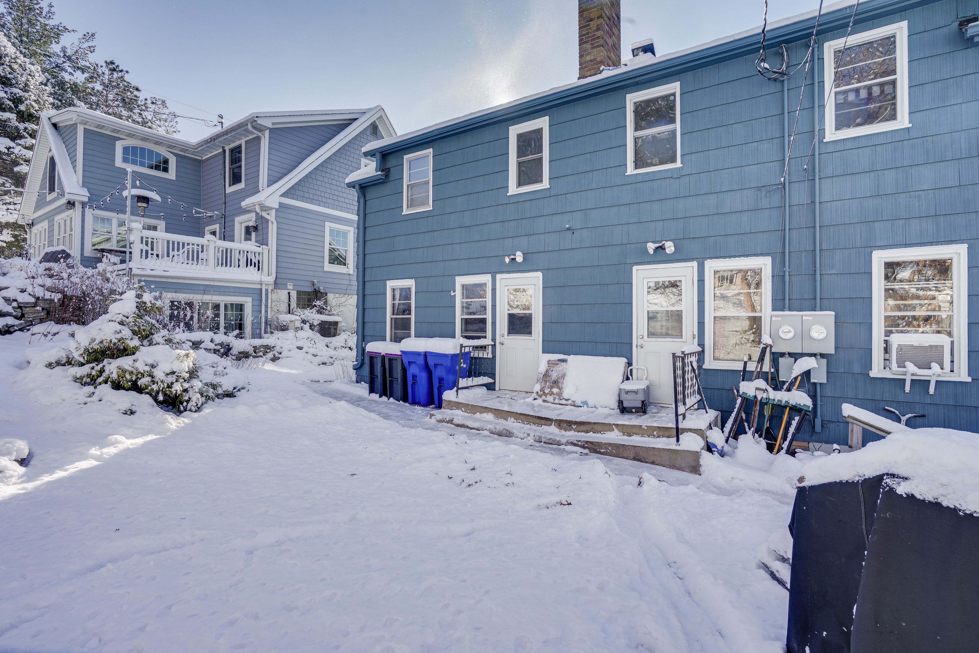 House Exterior | Shared Seasonal Patio w/ Seating Area | Shared Charcoal Grill