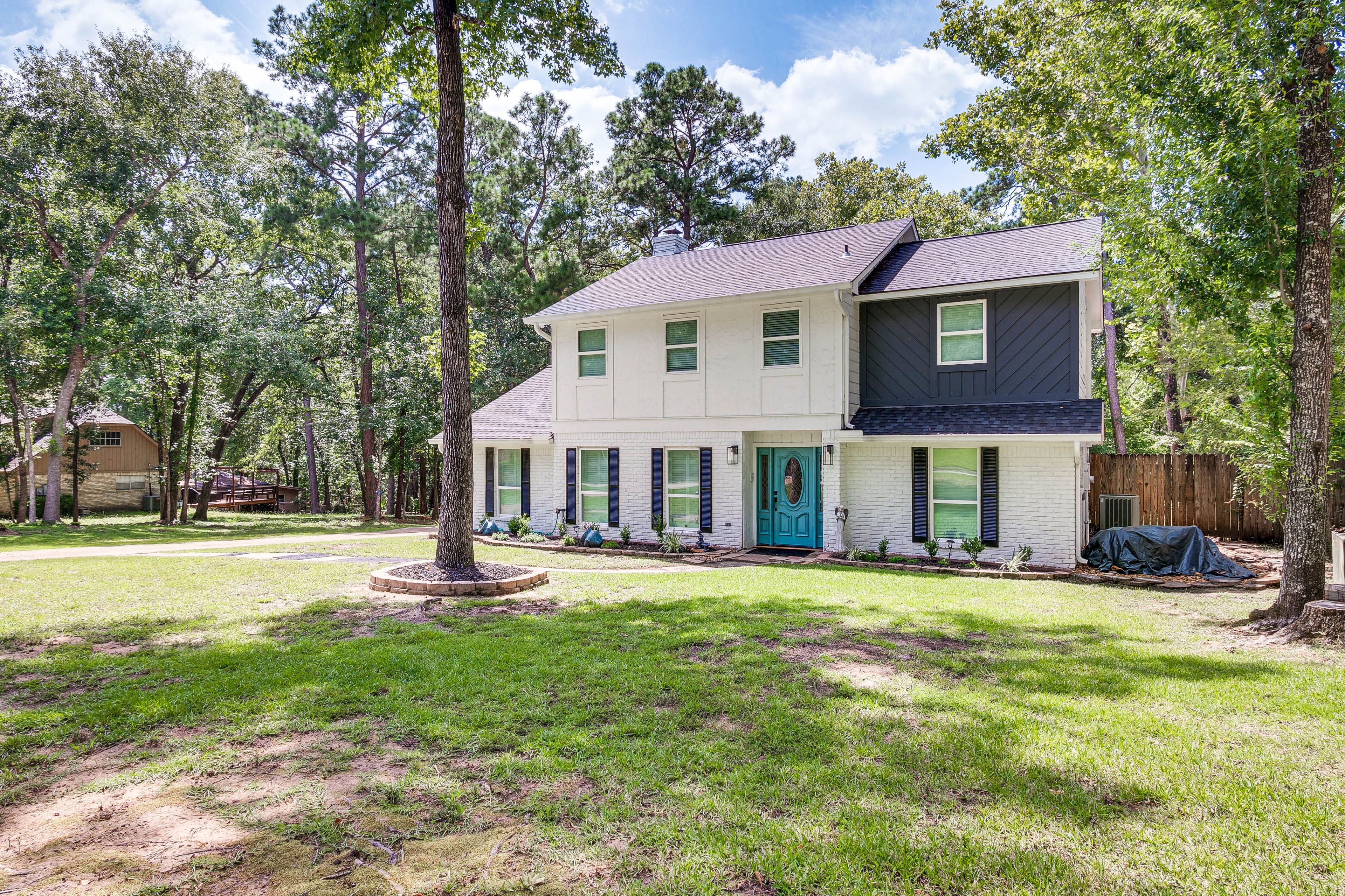 Exterior | Gas Grill | Fenced Yard | Walking Trail Access On-Site