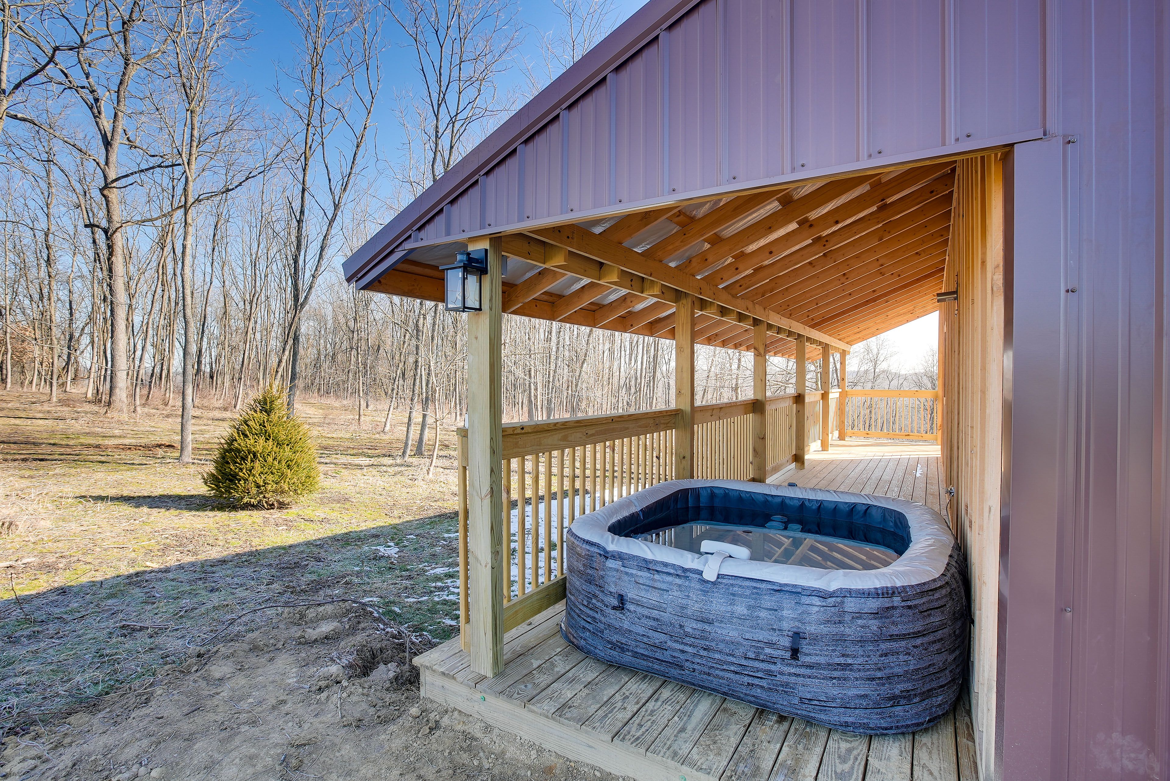 Wraparound Deck | Inflatable Hot Tub