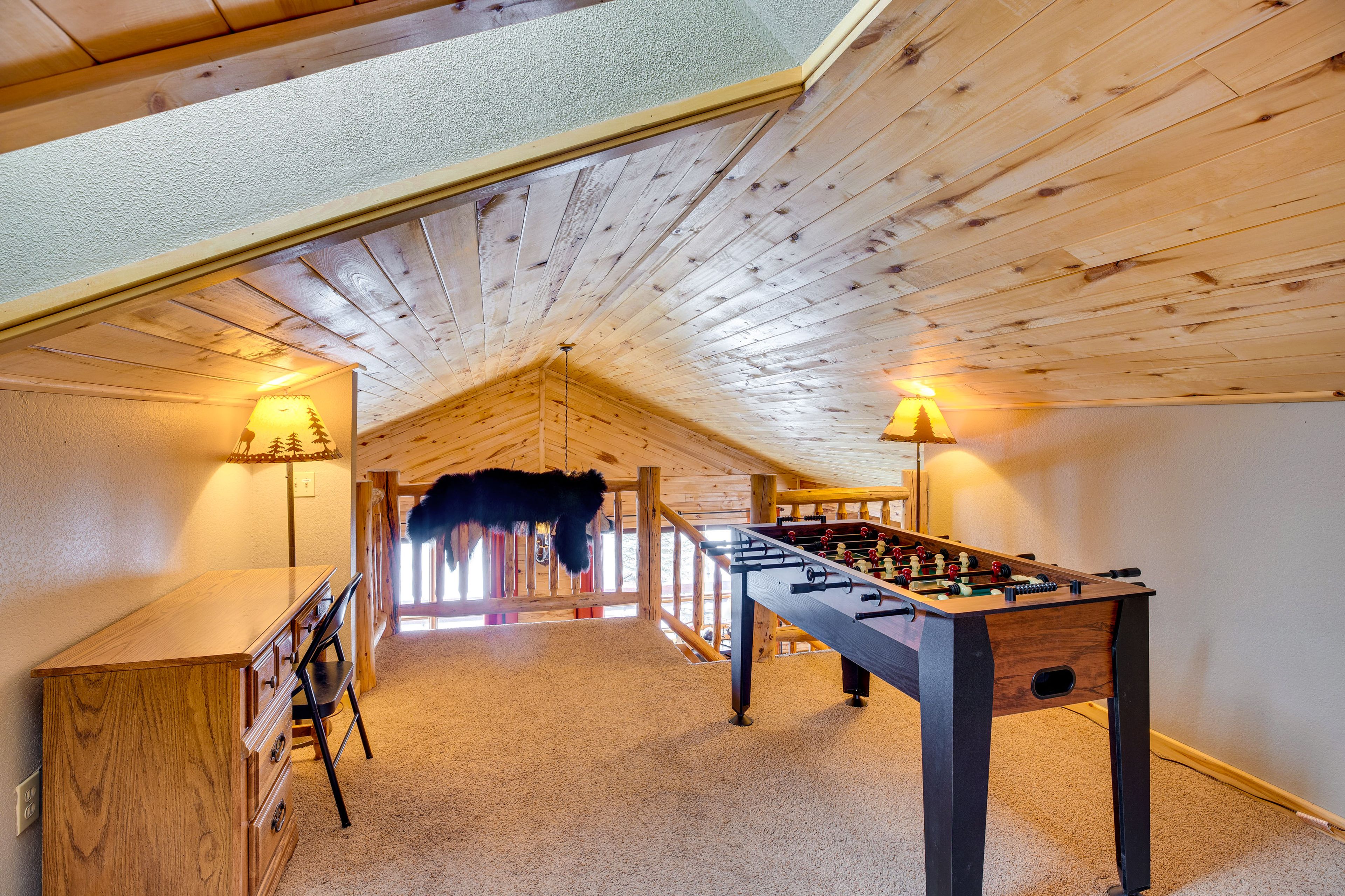 Loft Living Room | Foosball Table | 2 Twin Beds | 2nd Floor